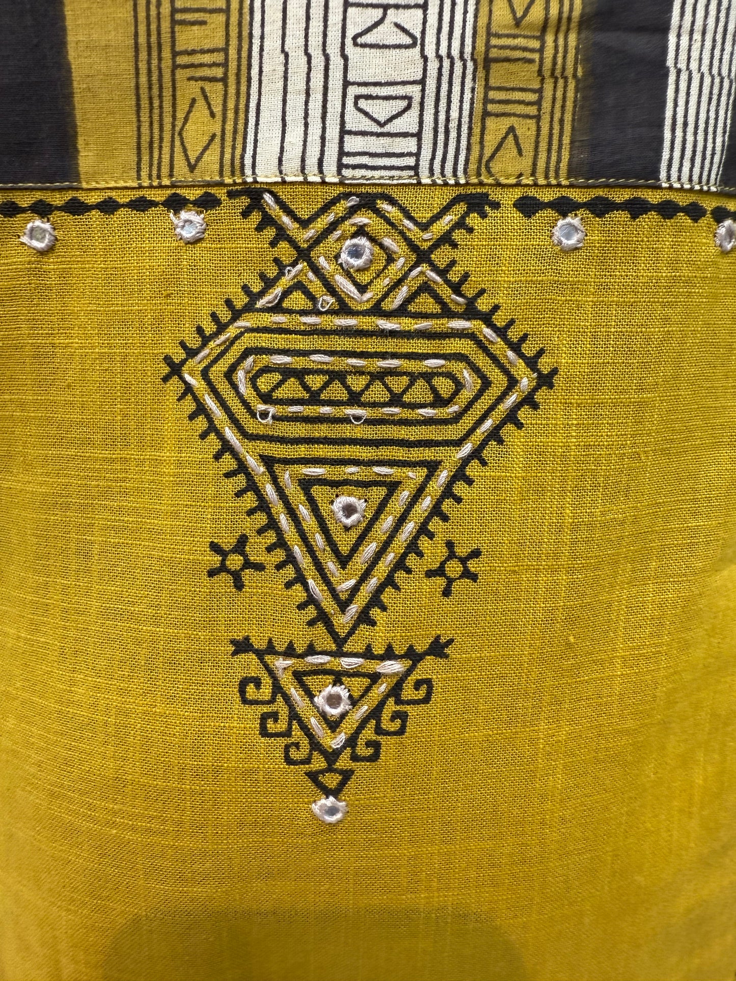 Mustard Cotton Kurti
