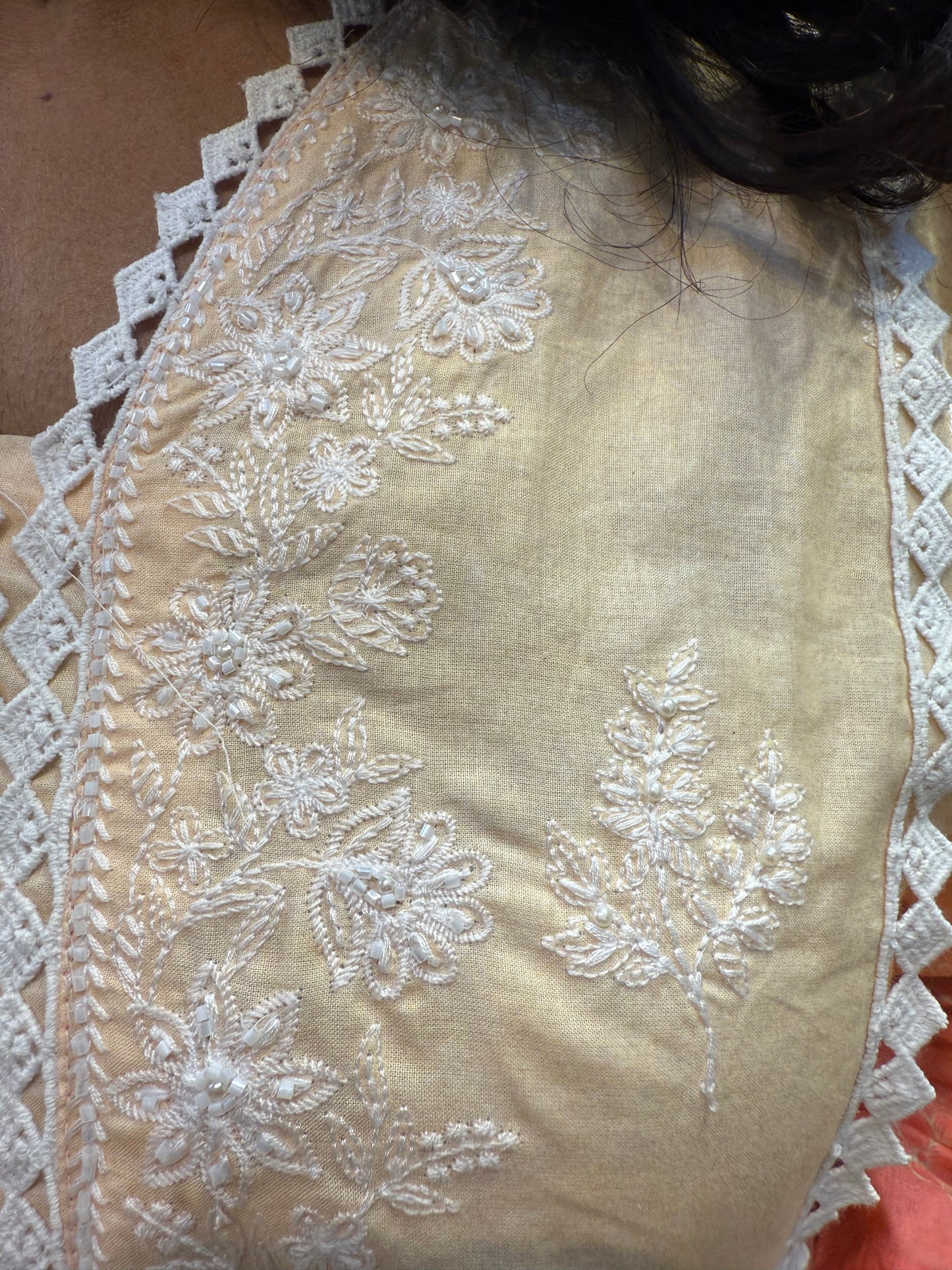 Pure Cotton Kurti With Pant and Brush Paint Dupatta