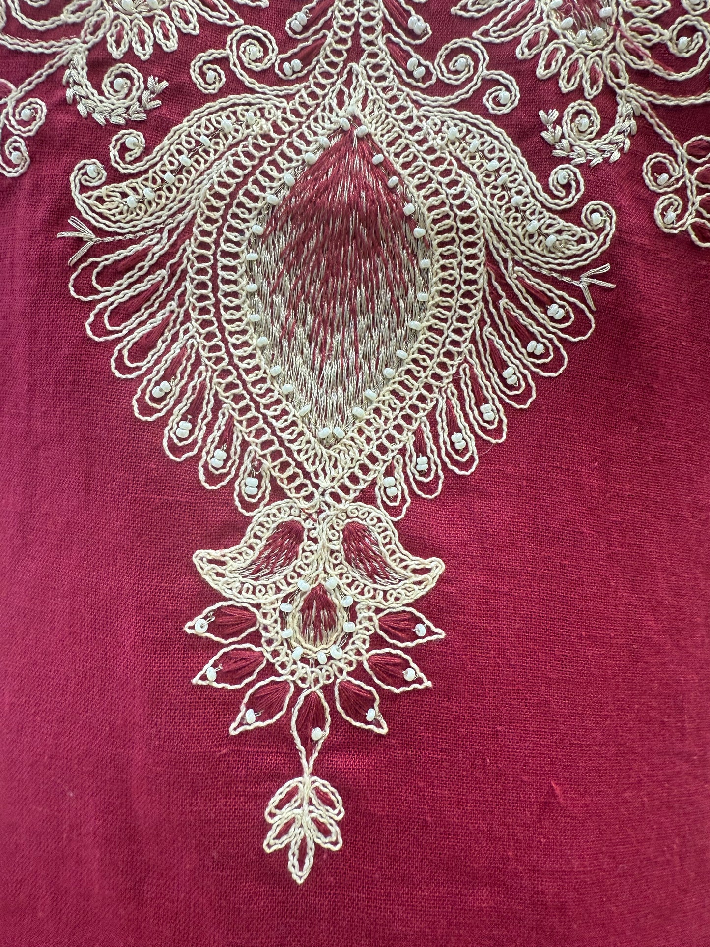 Pink Cotton Flex Embroidery Kurti With Pant-HSC18
