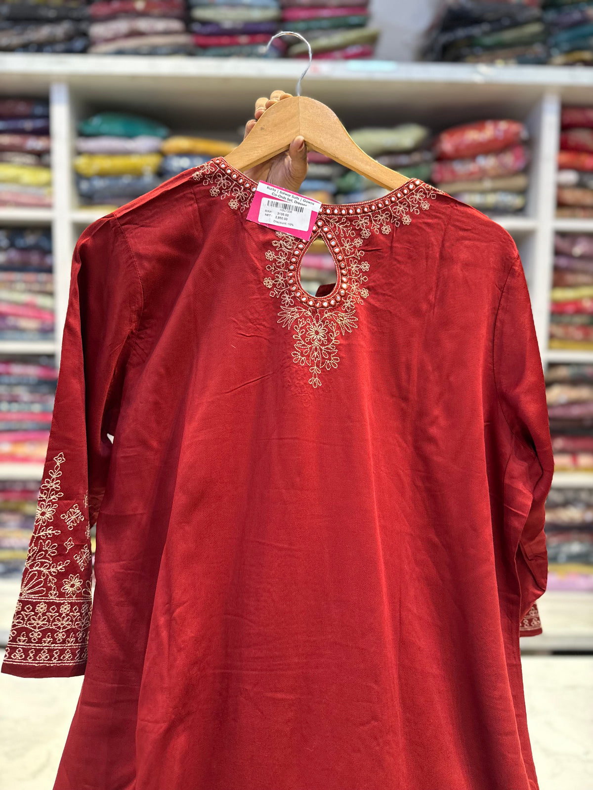 Soft Gajji Silk Kurti With Pant and Arjak Dupatta - HSC1206