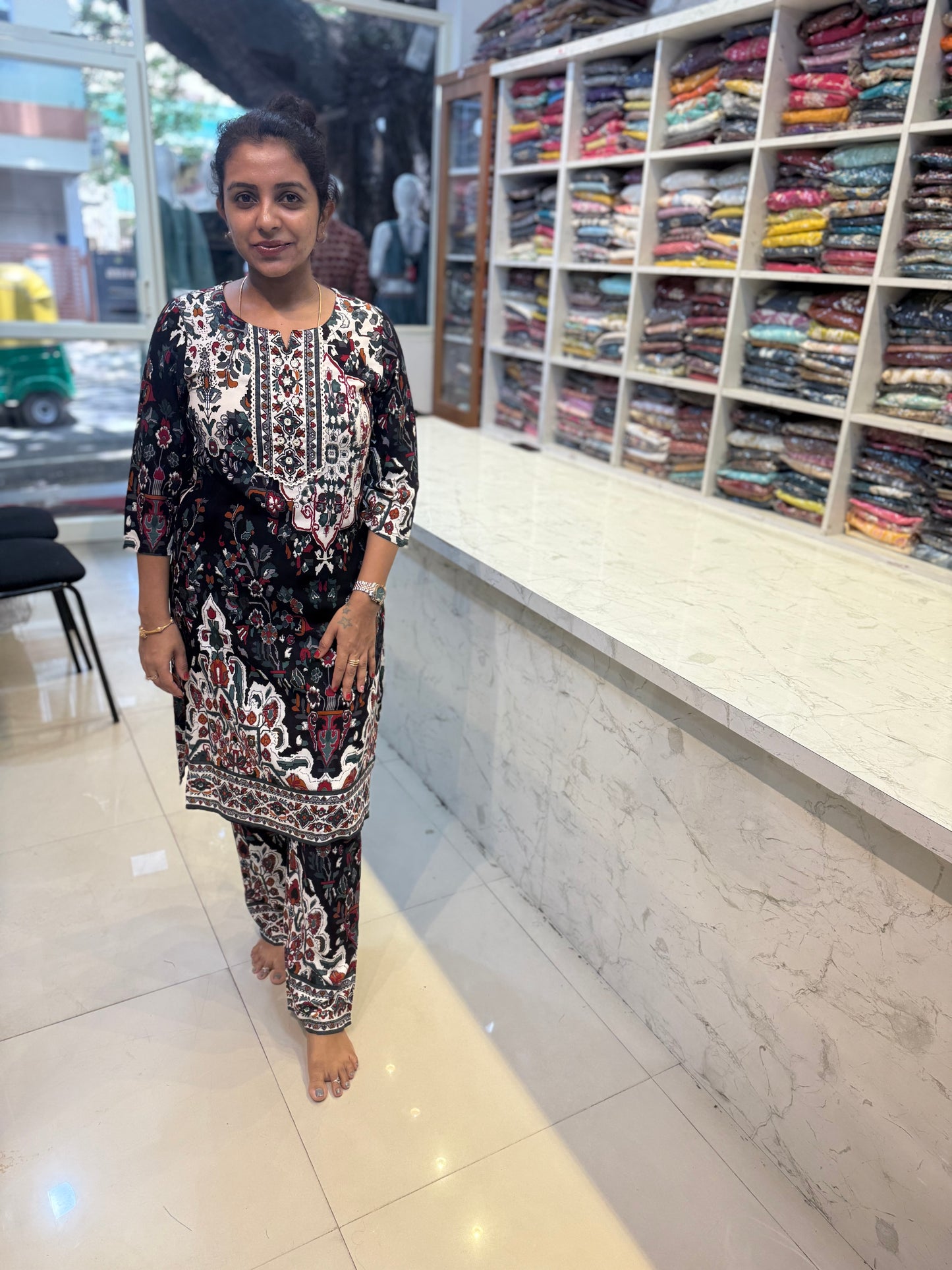 Black Printed Co-ords Set