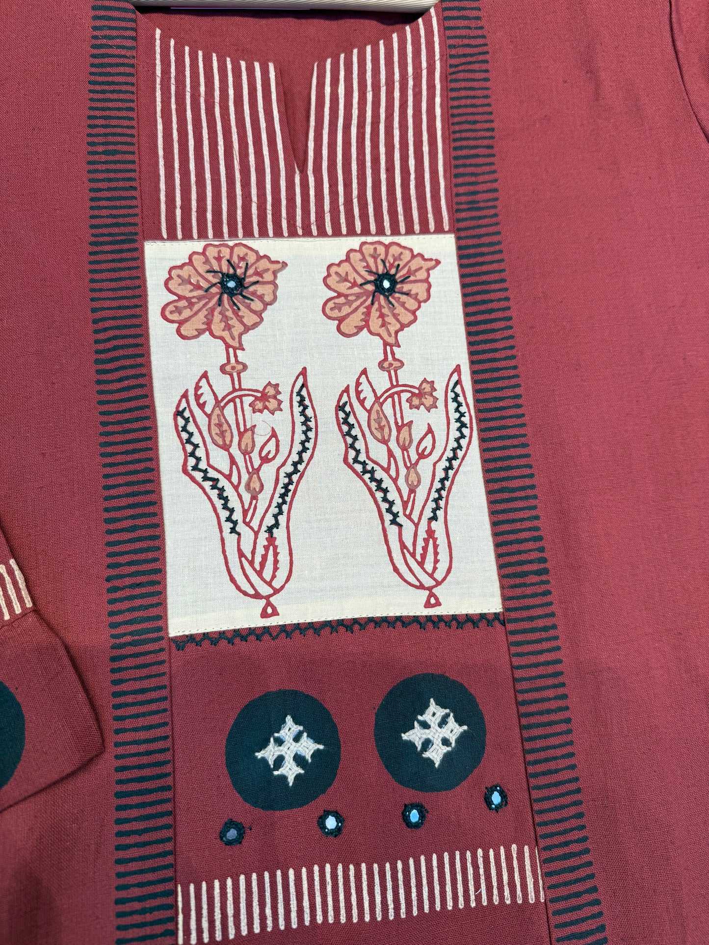 Marron Cotton Kurti