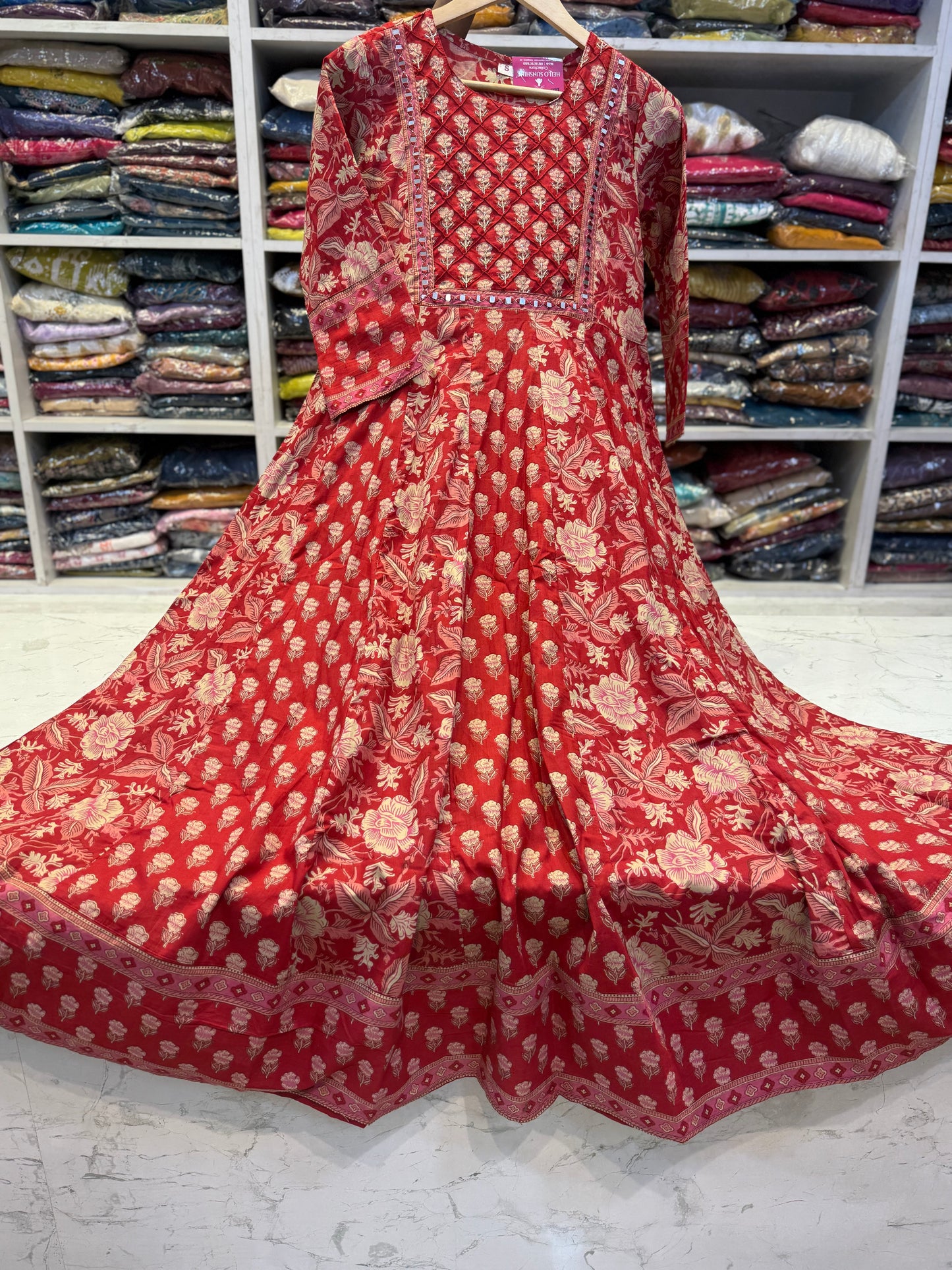 Pure Cotton Anarkali Dress