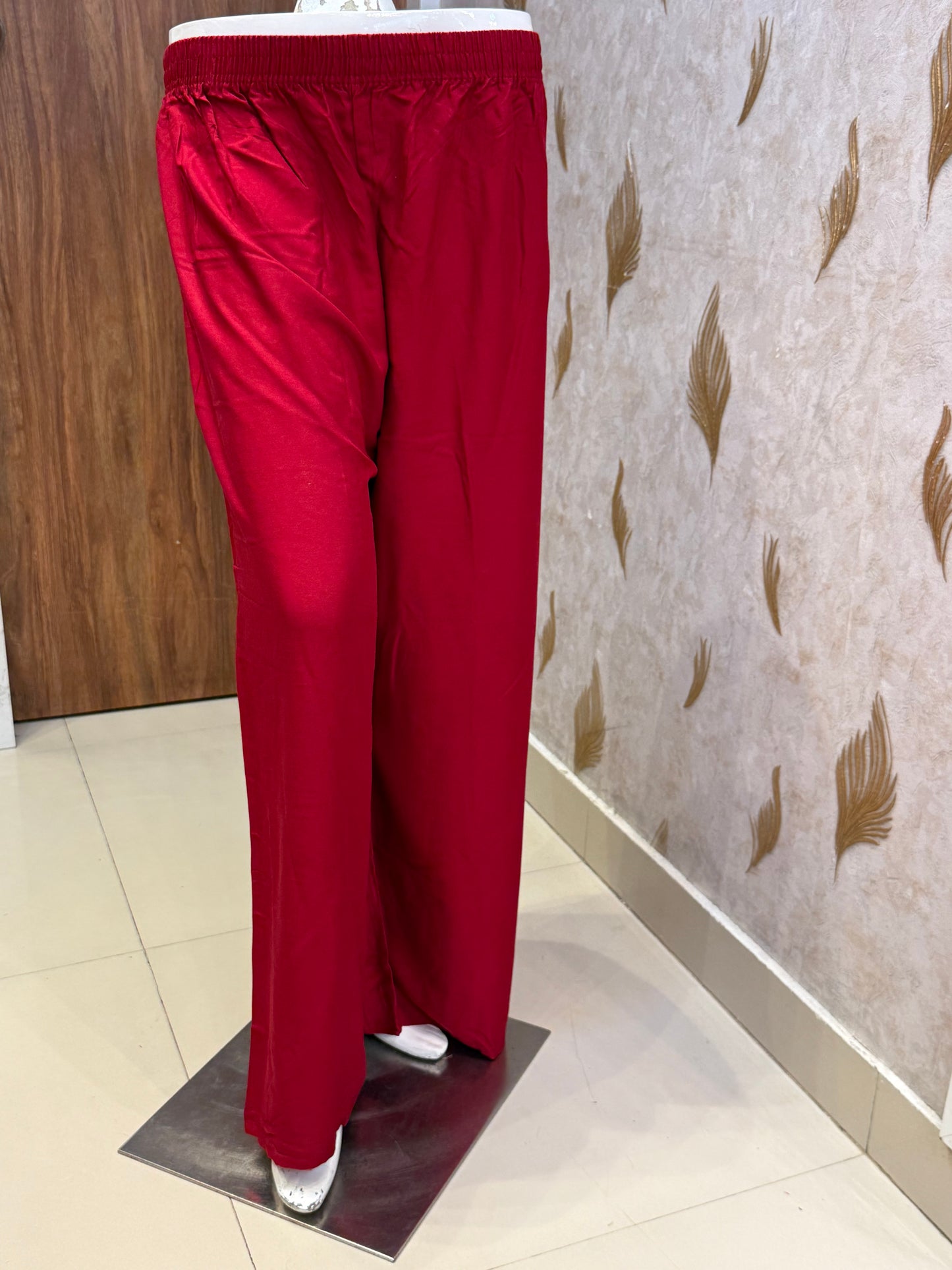 Marron Premium Rayon Palazzo Pant