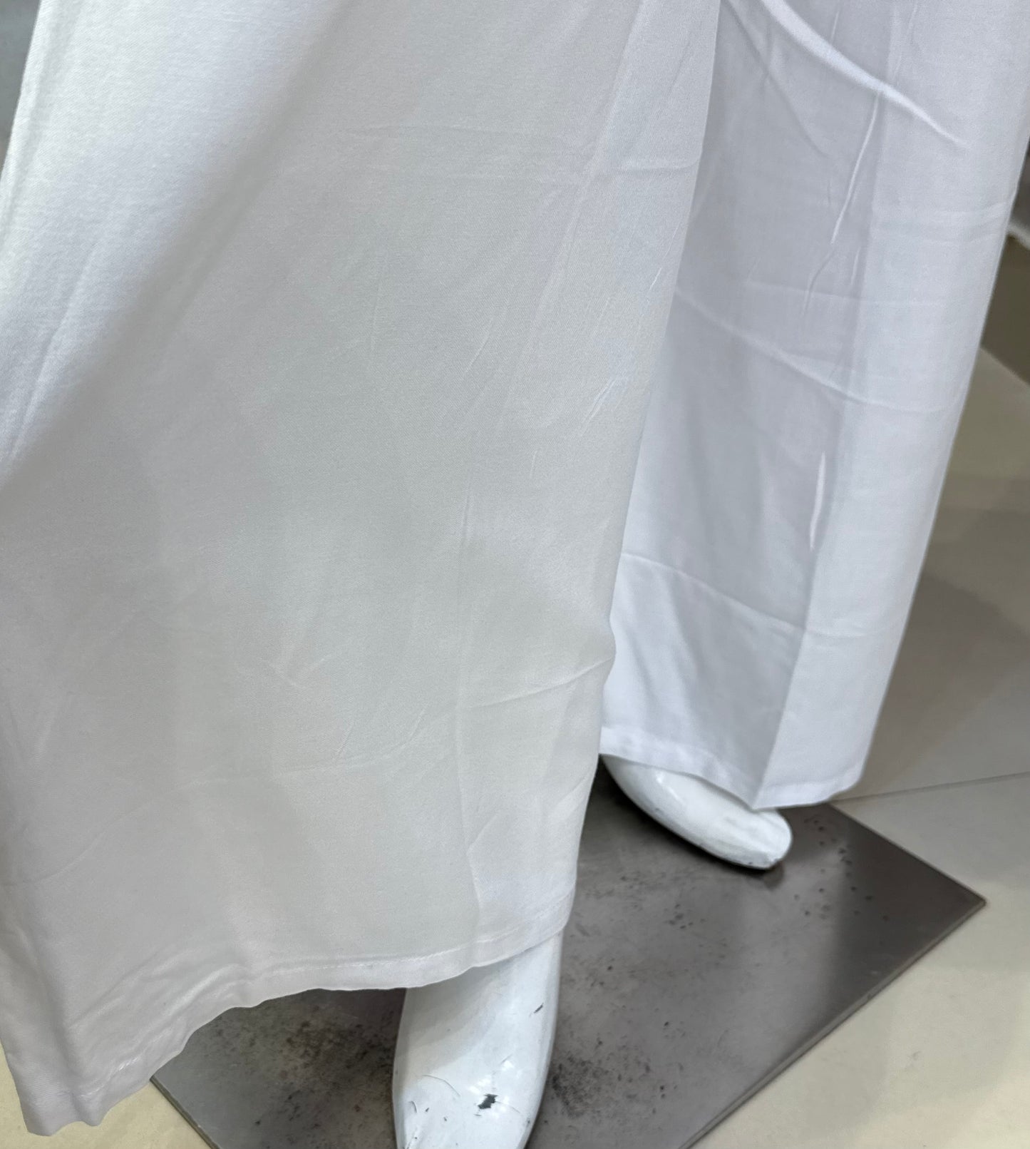 White Premium Rayon Palazzo Pant