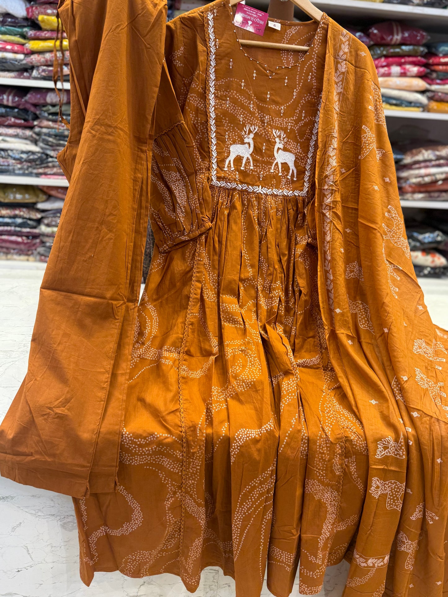 Deer Pul Mul Cotton Salwar Set