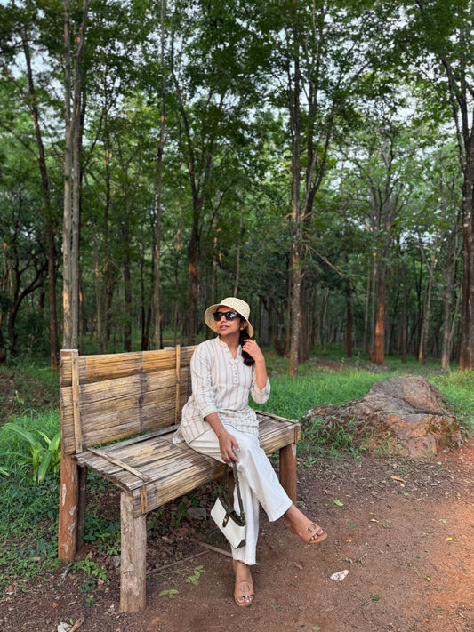 Stripes Pure Cotton Tunics Top