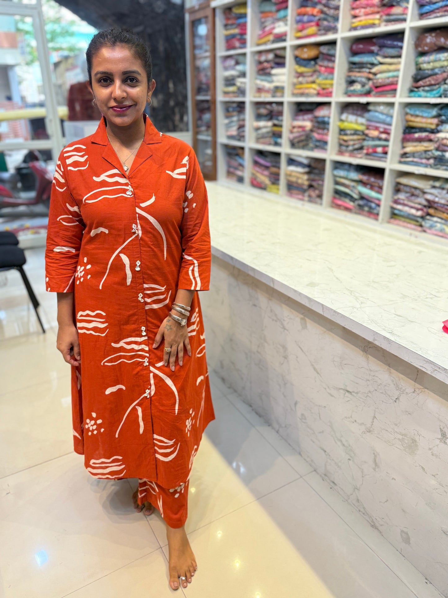 Rust Cotton Co-ords set