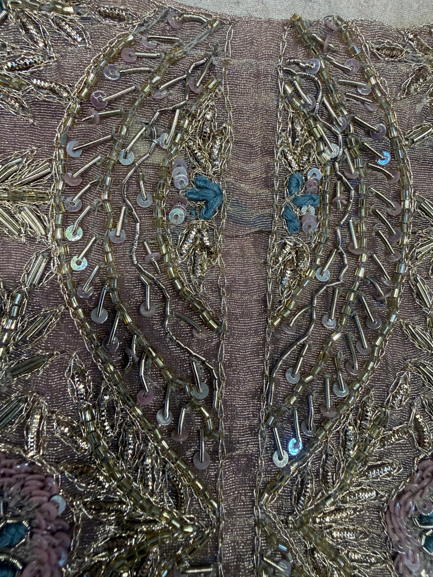 Shimmer Crush Hand Embroidery Kaftan Kurti With Pant-HSC157