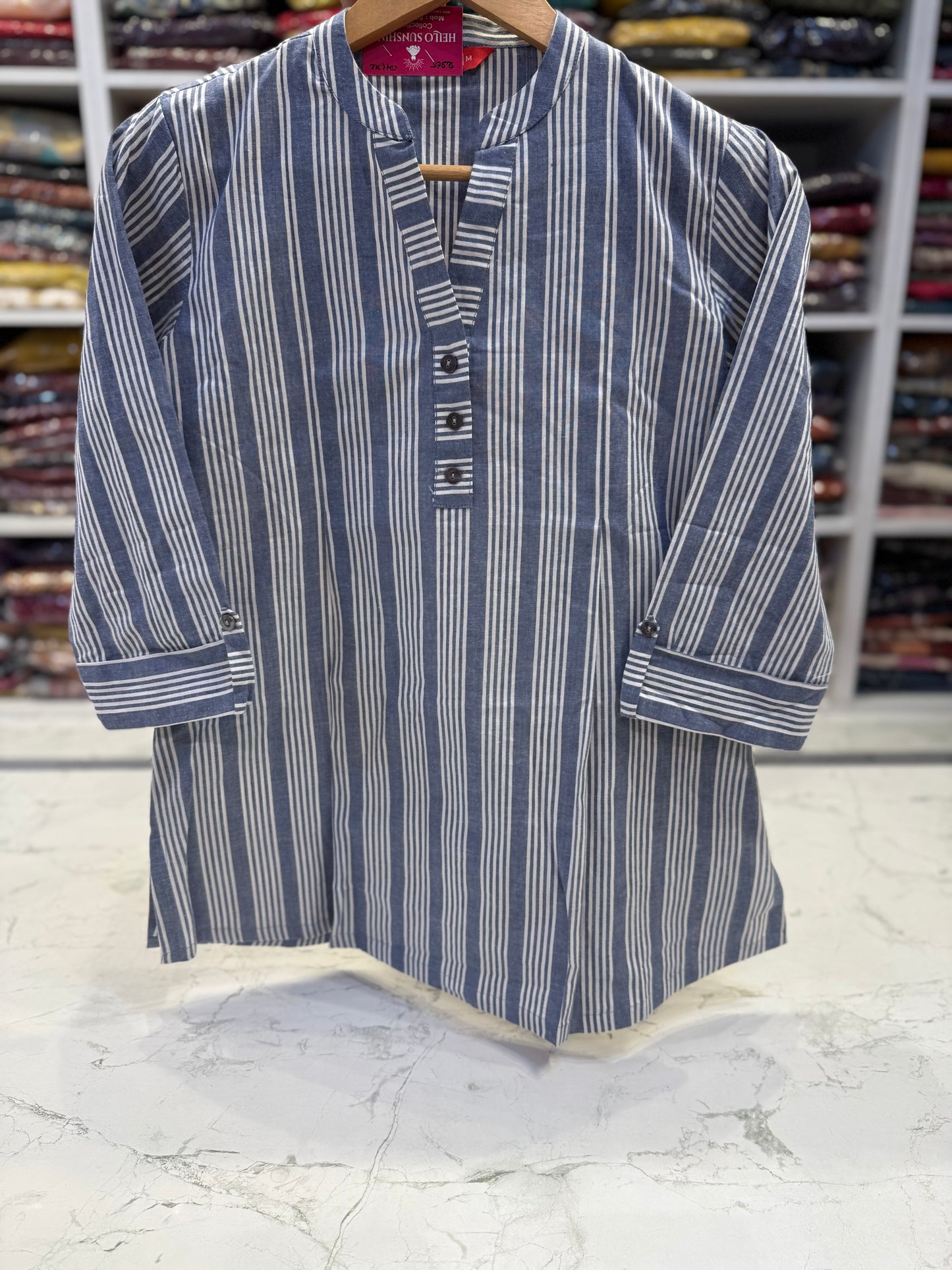 Stripes Pure Cotton Tunic Top