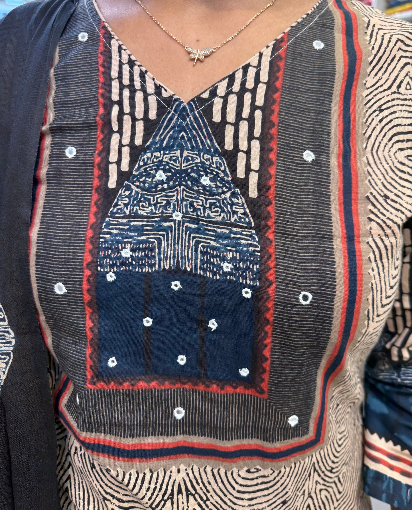 Printed Pure Cottons kurti with pant and Dupatta