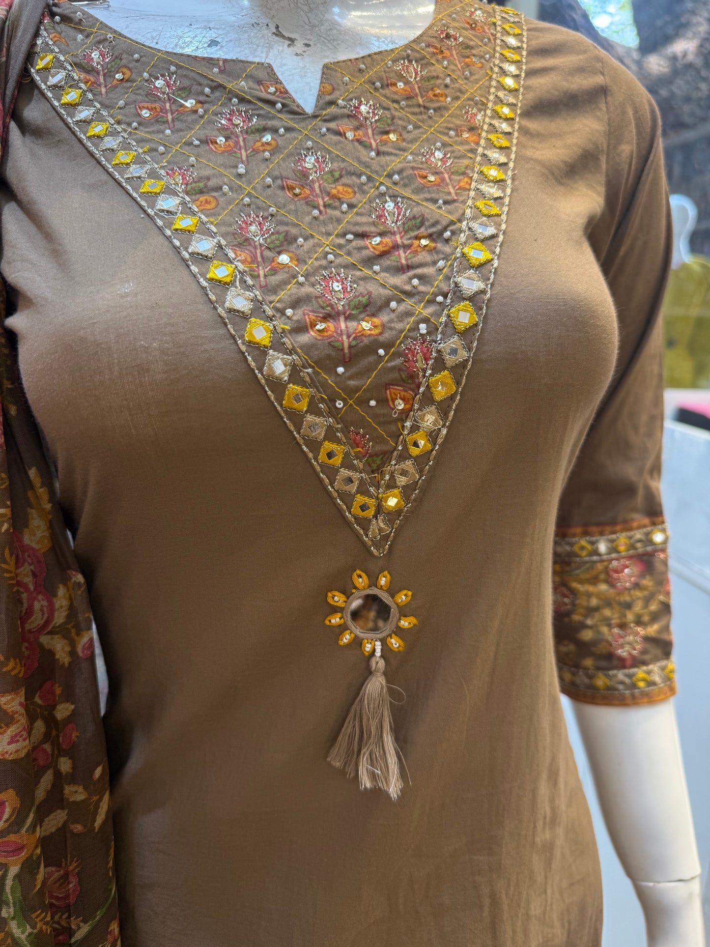 Pure Cotton Printed Pant With Kurti with Dupattac127