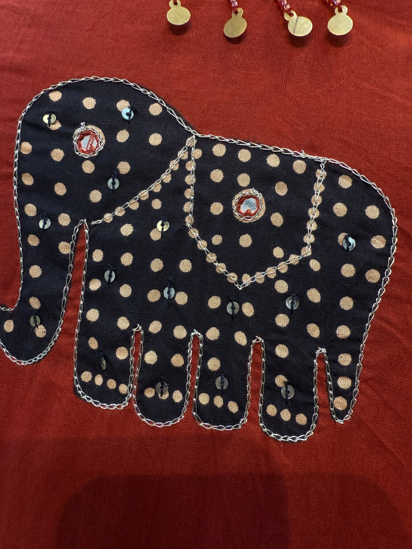 Elephant Marron Cotton Salwar Set