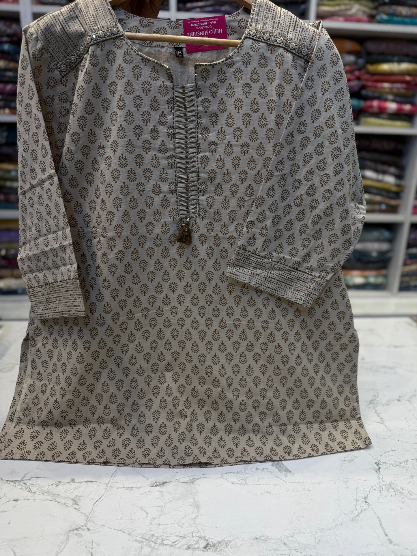 Pure Cotton Printed Tunics - HSC1148