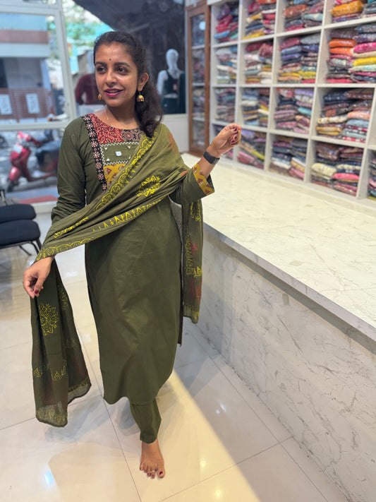 Block Printed Pure Cotton Salwar set
