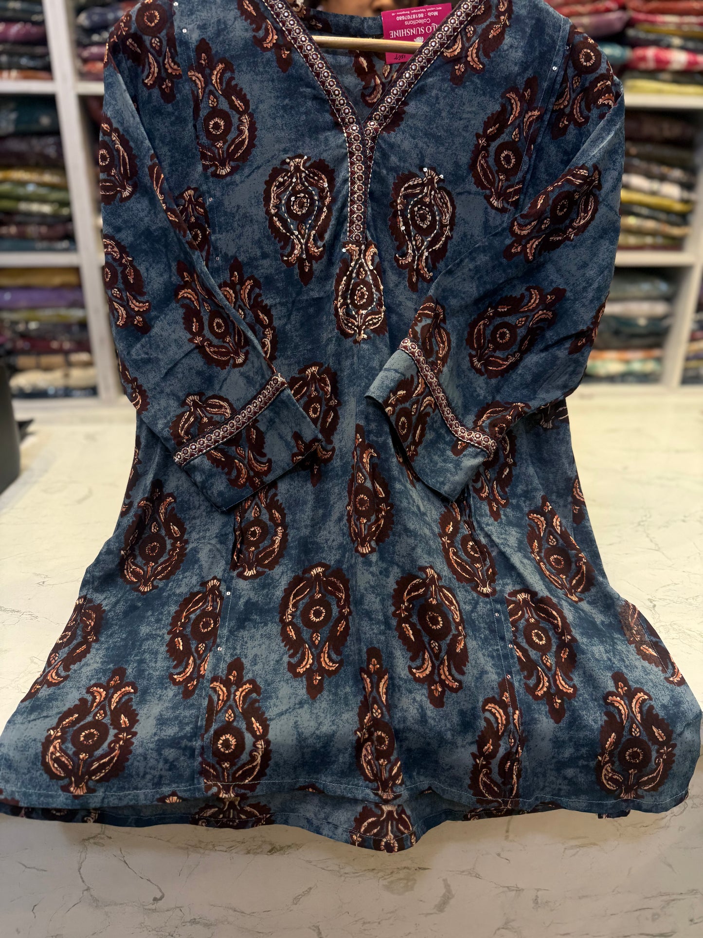 Pure Rayon Printed Tunics - HSC1148