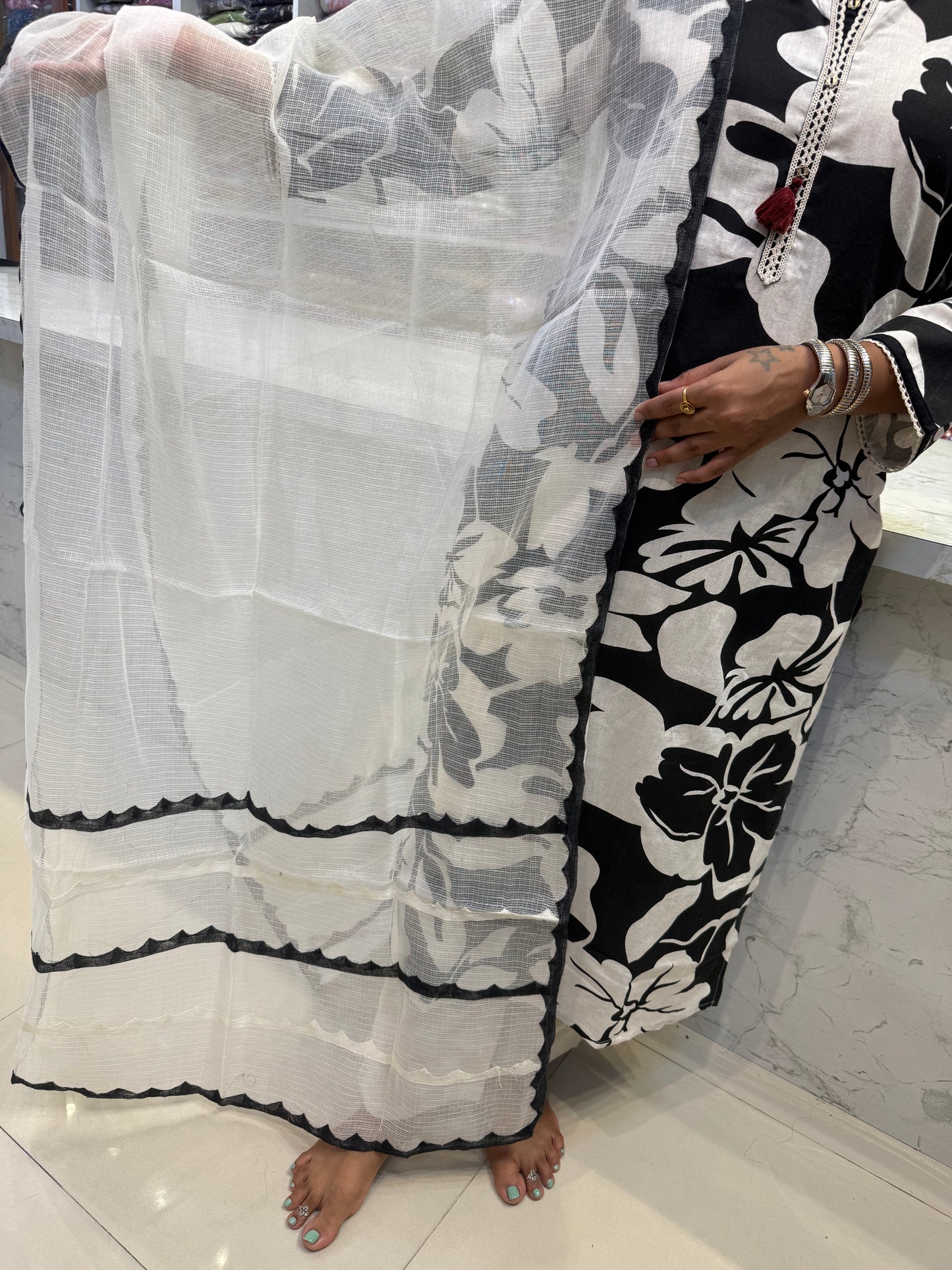 Pure Cotton Flex With Kota Doriya Dupatta