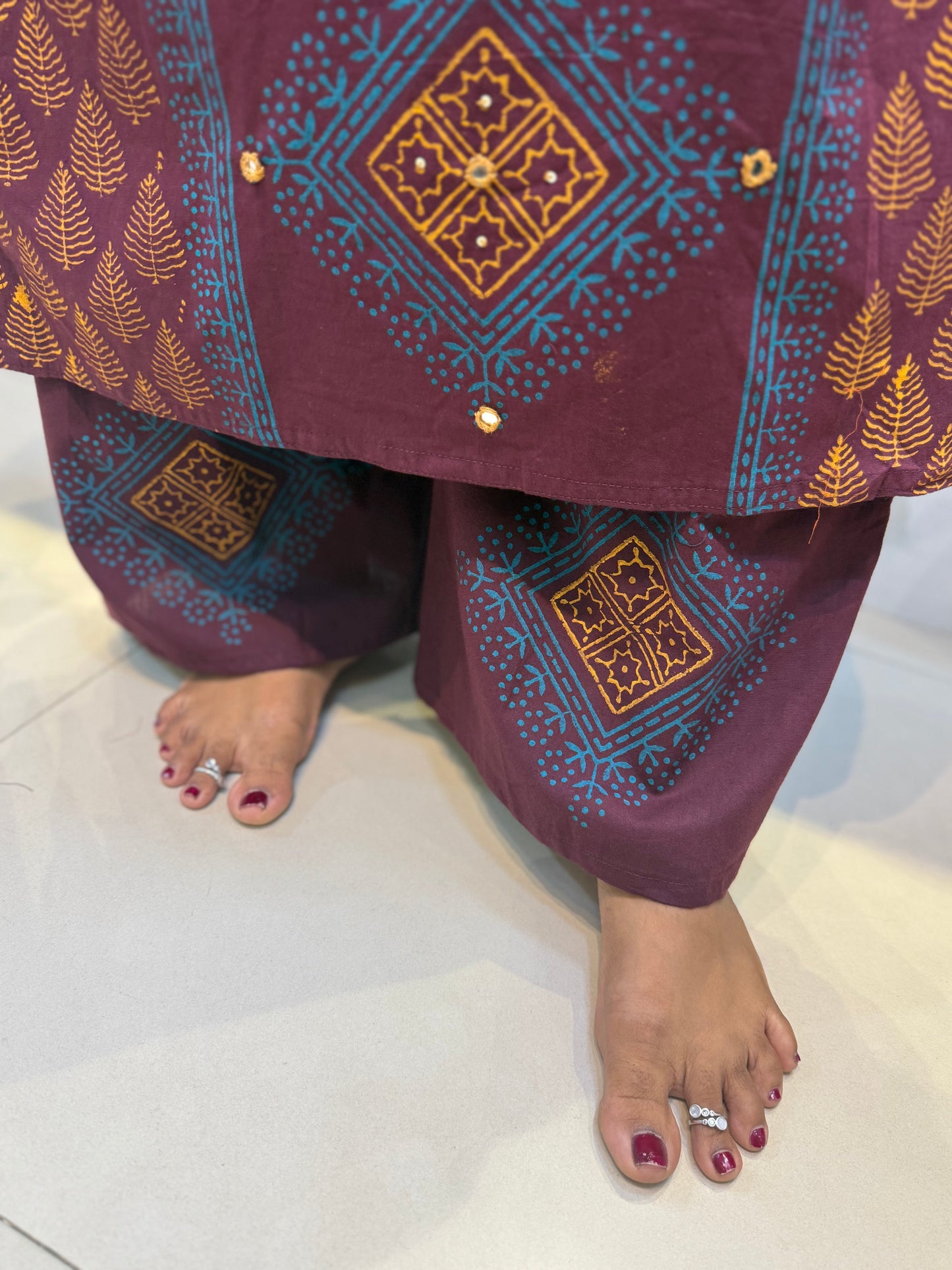 Block Print Pure Cotton Salwar Suit
