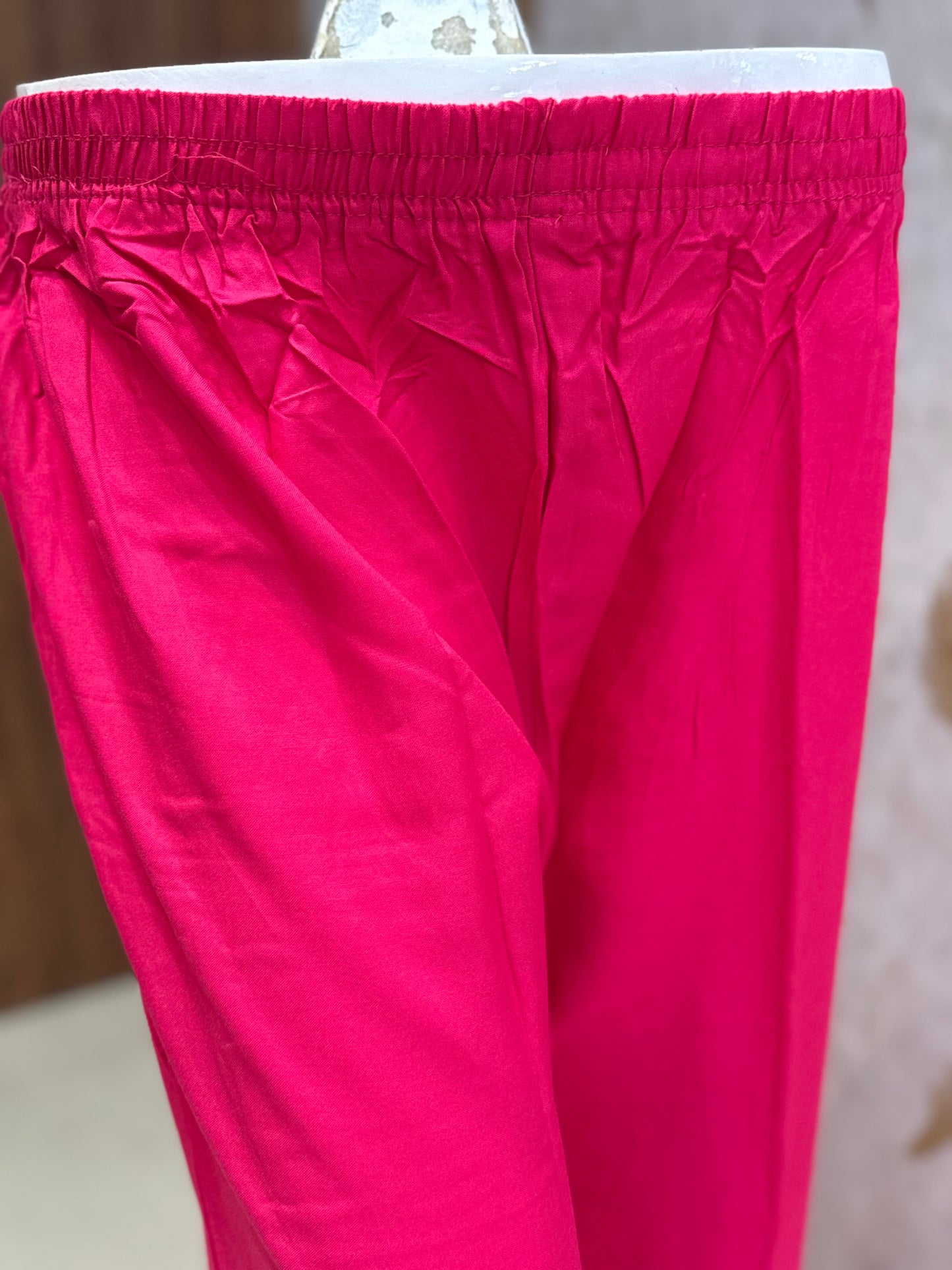 Pink Premium Rayon Palazzo Pant