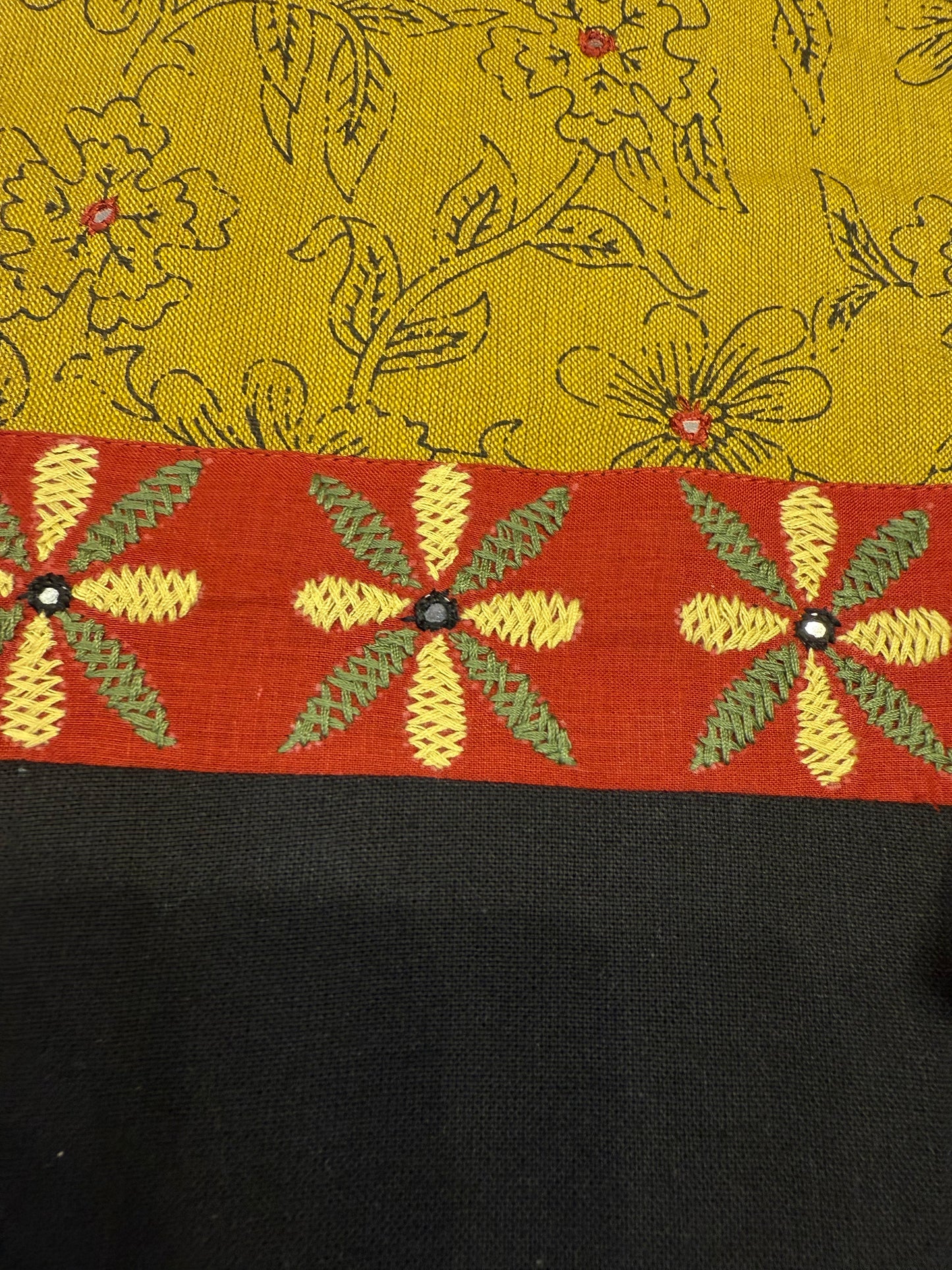 Black Pure Cotton Kurti