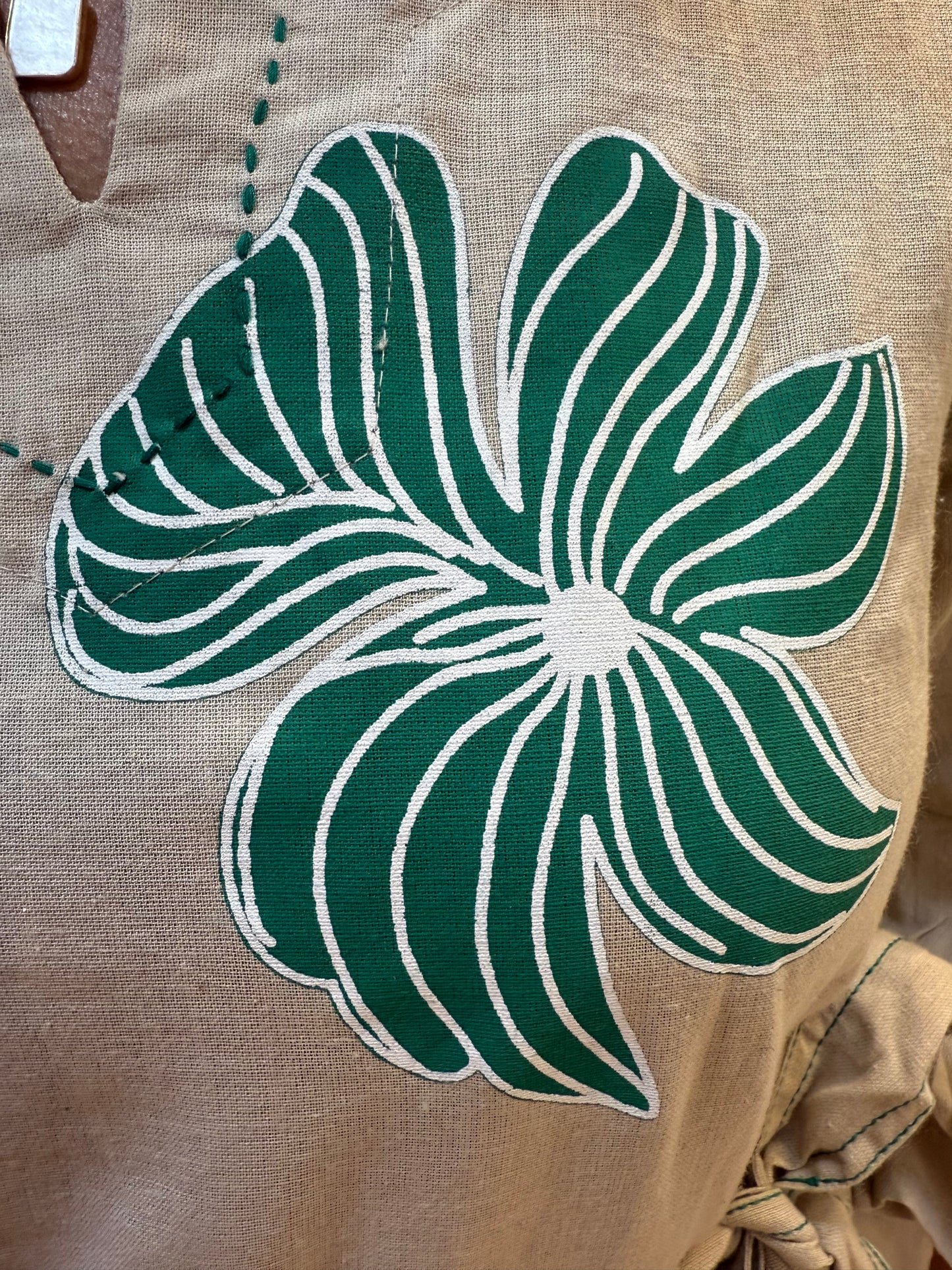 Hand Painted A-line Cotton Dress