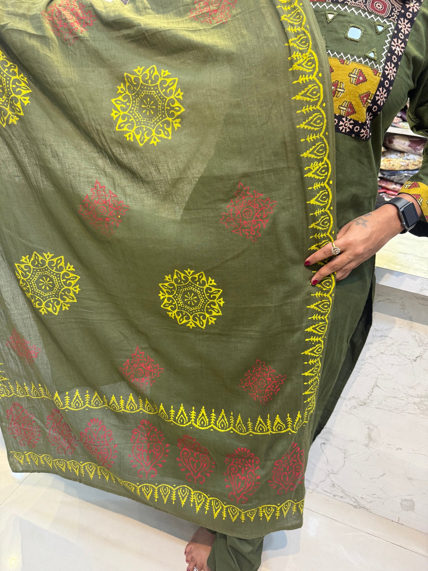 Block Printed Pure Cotton Salwar set