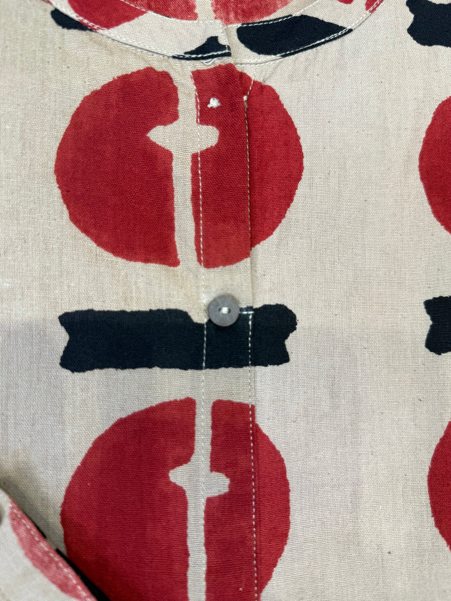 Printed A-line Pure Cotton A-line Dress