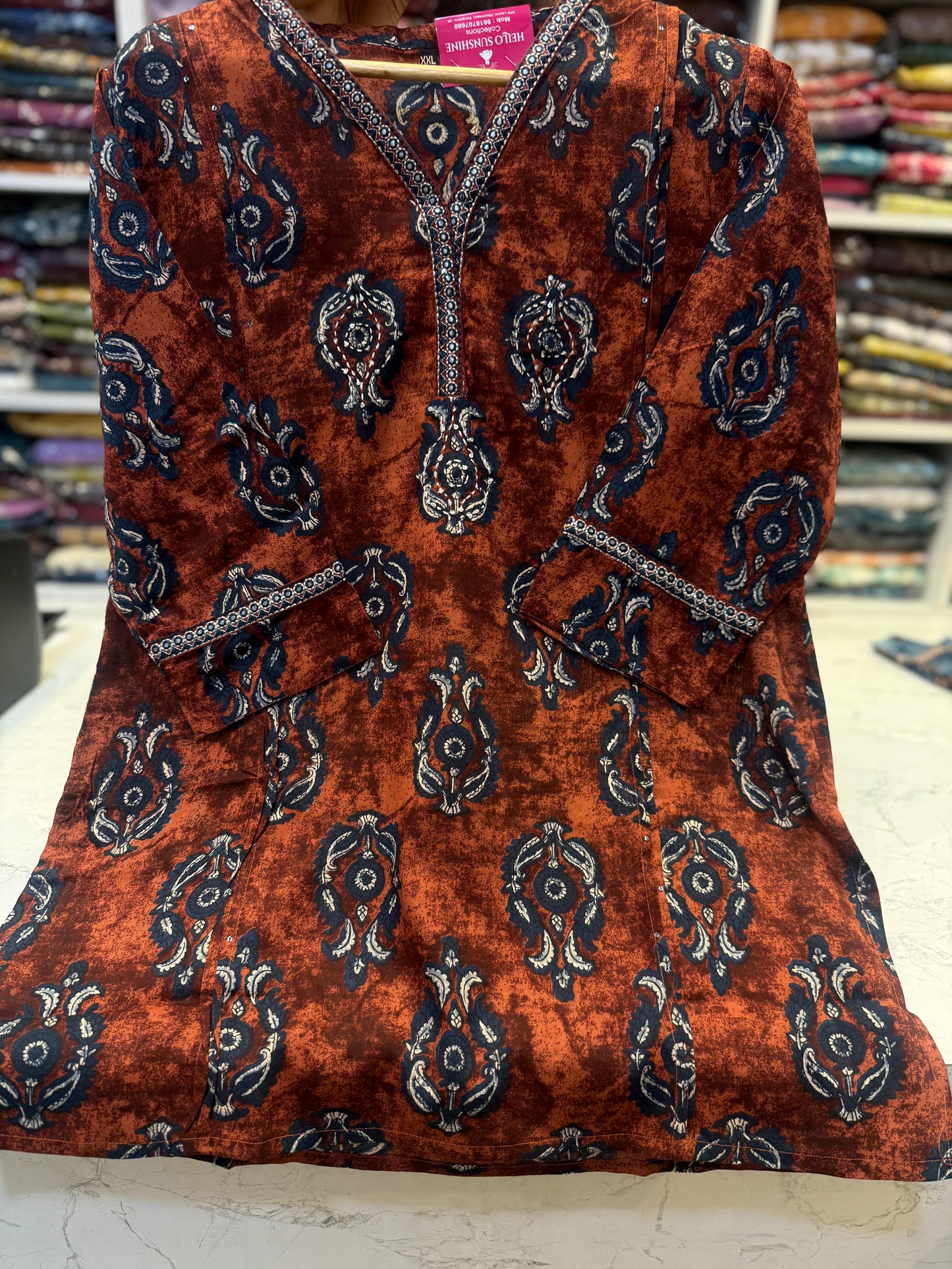 Pure Rayon Printed Tunics -  HSC1148
