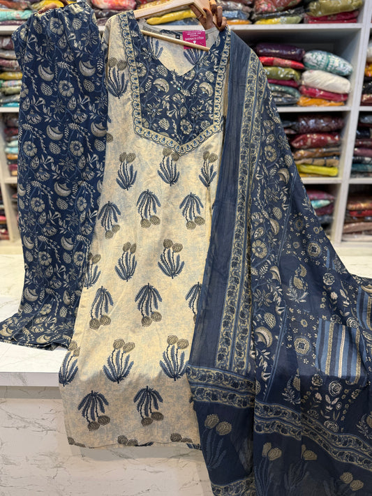 Printed Pure Cotton Salwar Set