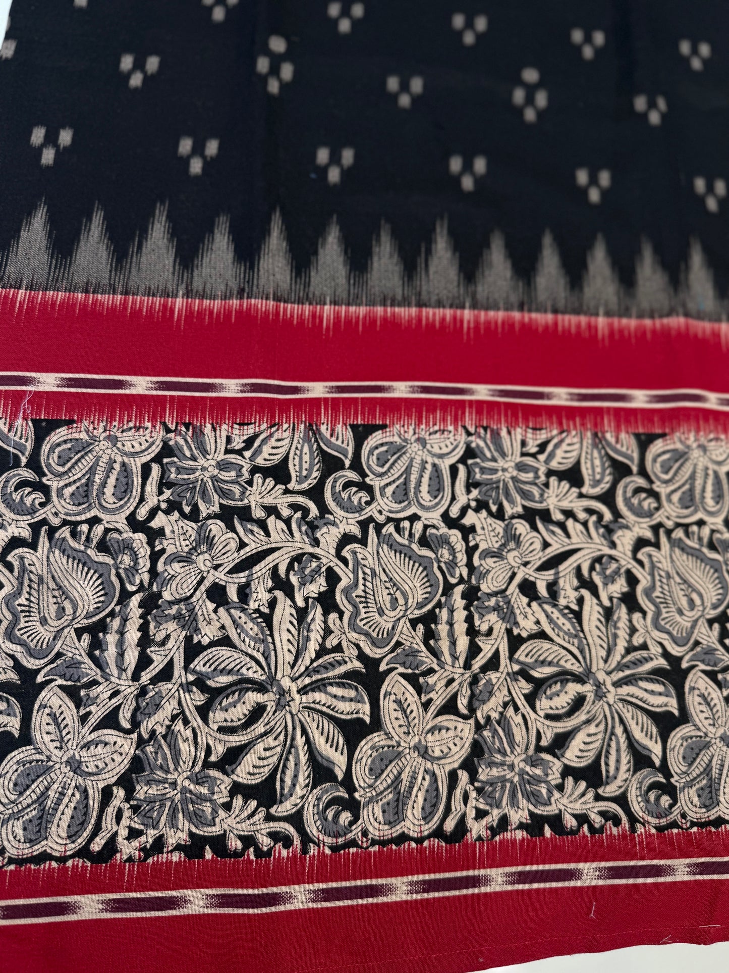 Black Pure Cotton Straight Cut Kurti