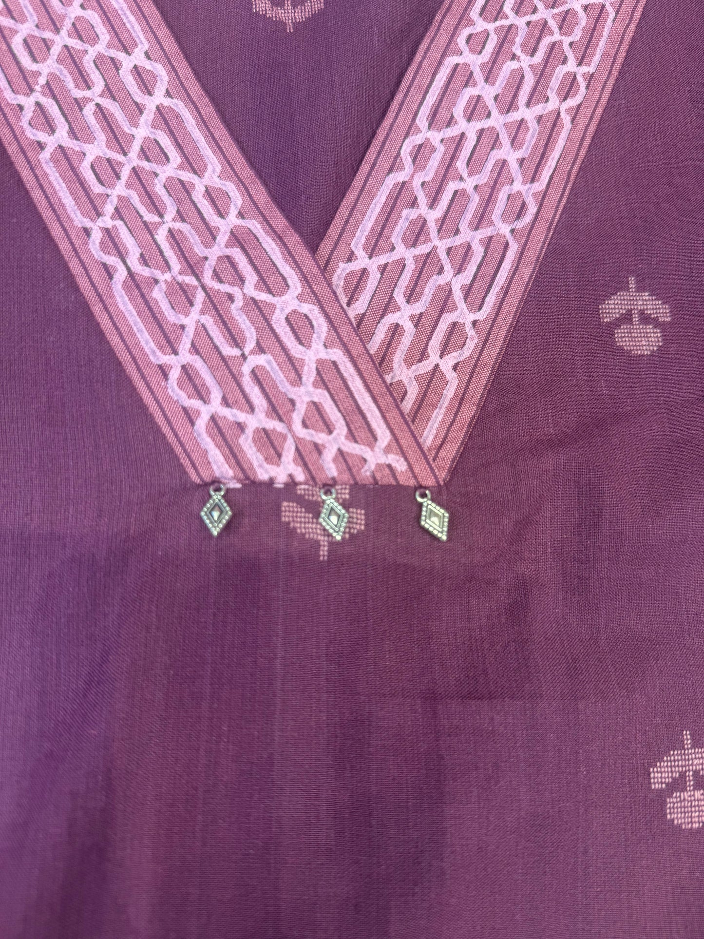 Pure Handloom Embroidery Cotton Kurti