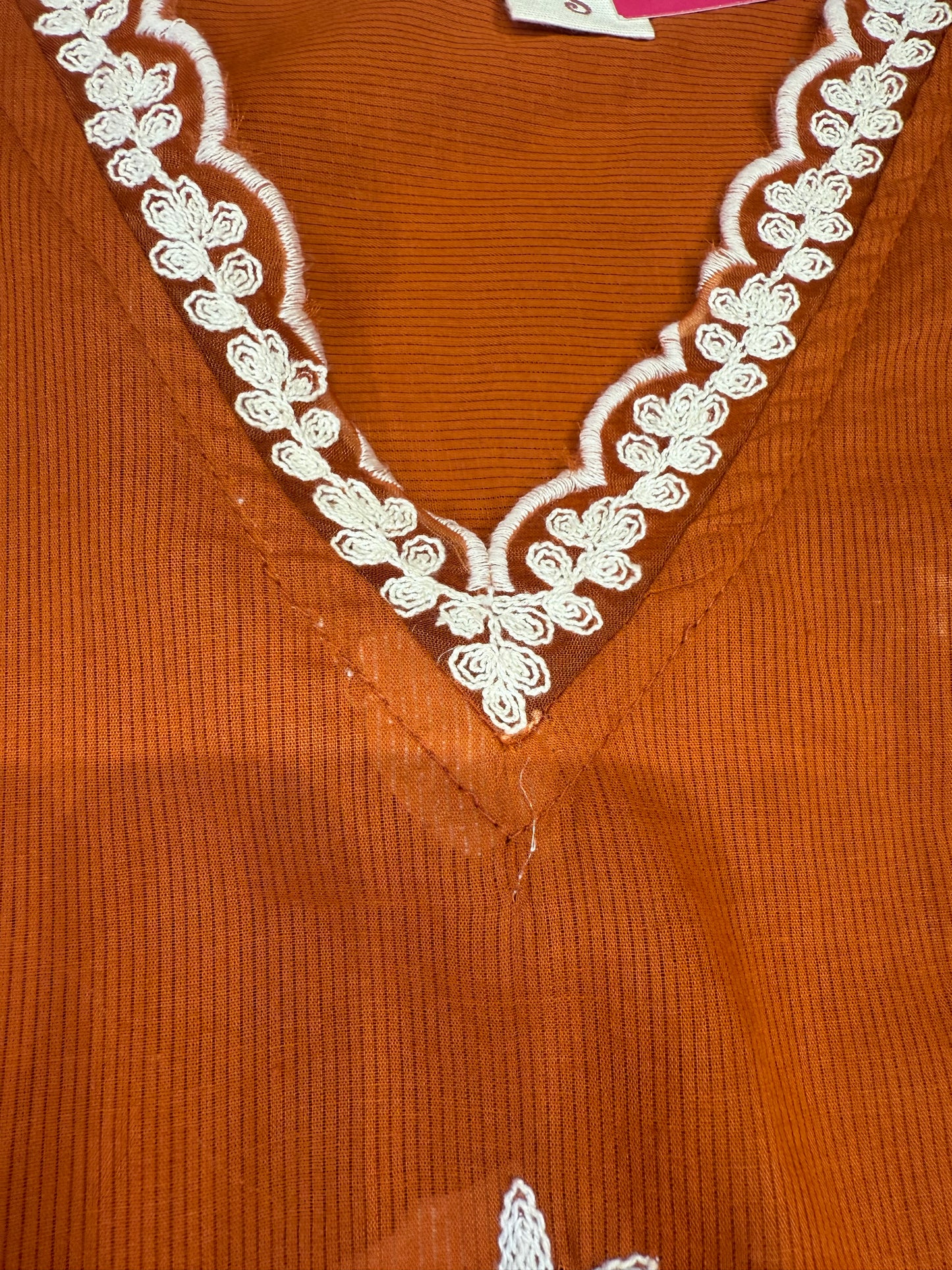 Pure Mul Cotton Lace Embroidery Kurti With Pant and Dupatta