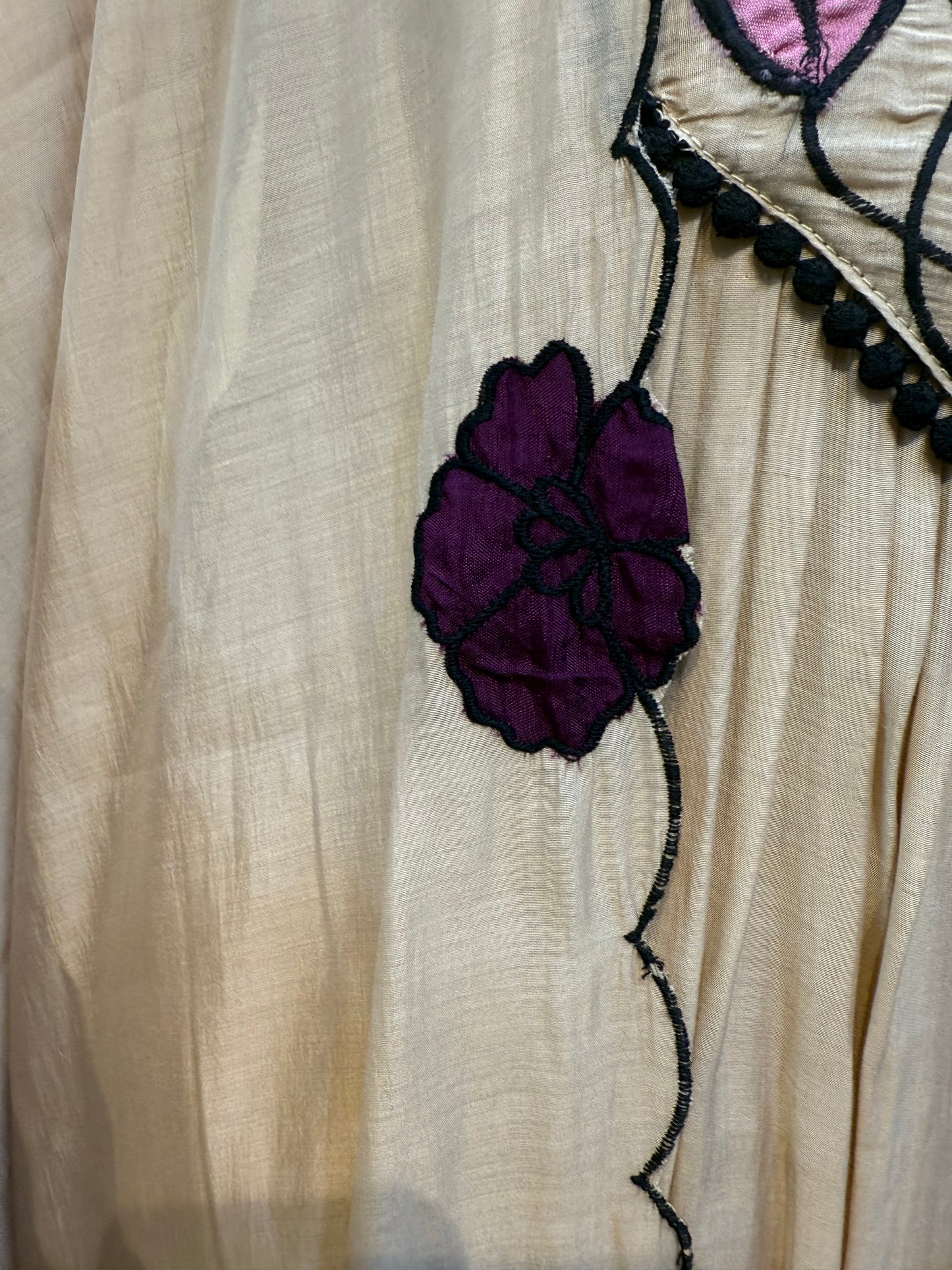 Mul Chanderi A-line Kurti With Pant and Dupatta