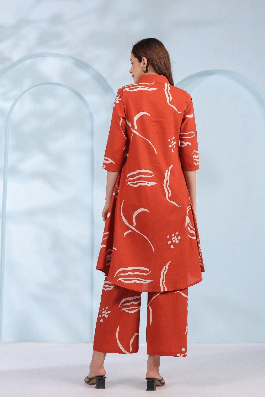 Rust Cotton Co-ords set