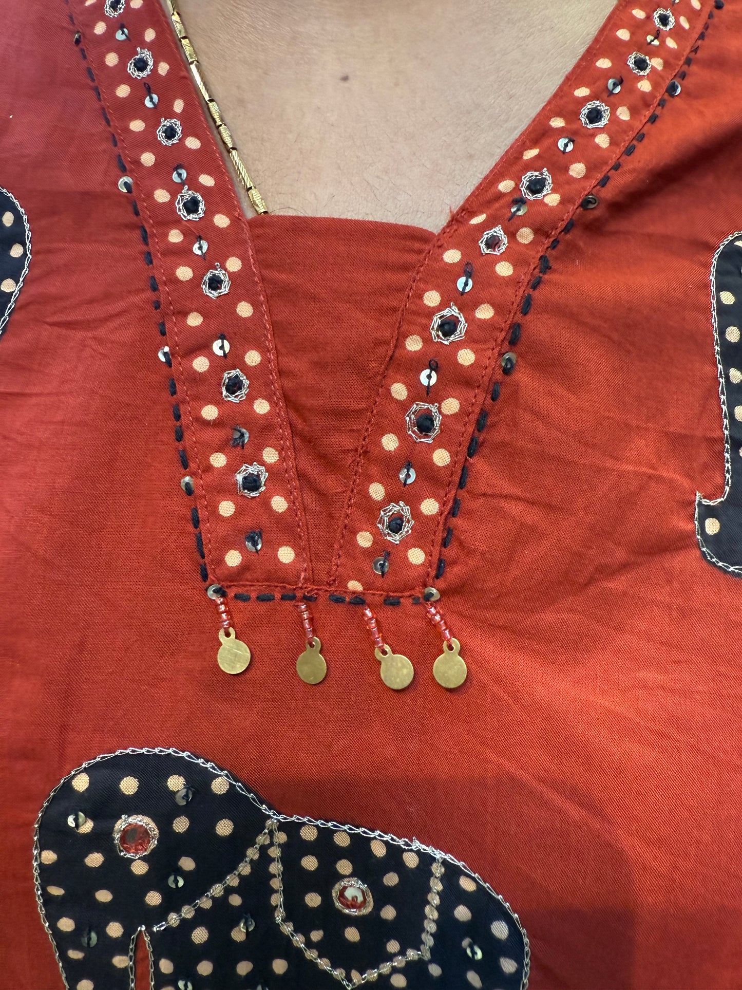 Elephant Marron Cotton Salwar Set