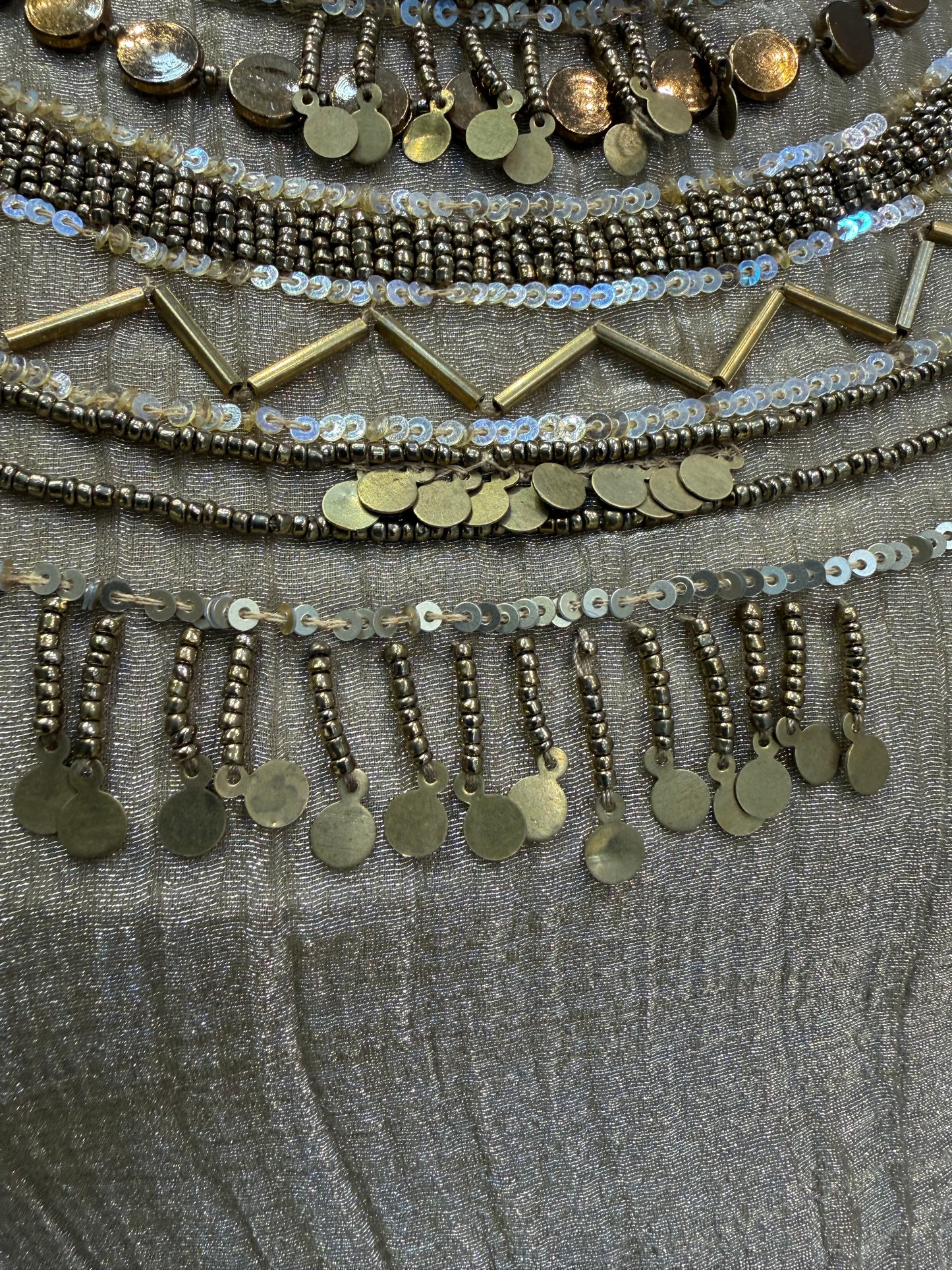 Shimmer Tissue Hand Embroidery Co-ords set