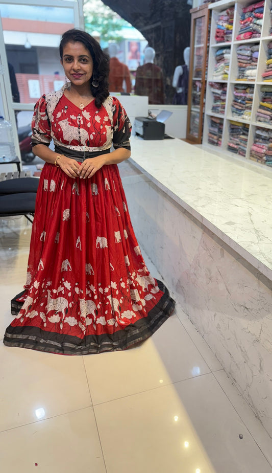 Pleated Long Gown with jacket