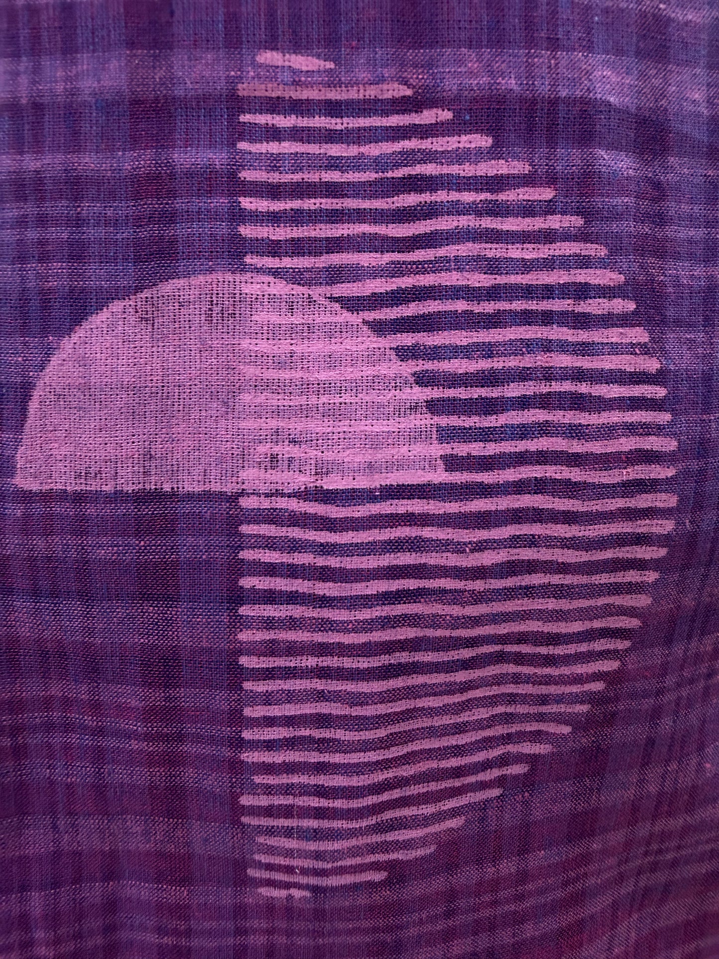 Hand Panited Two Shades Purple Cotton Co-ords Set-HSC65