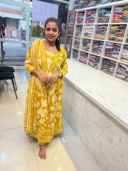 A-line Cotton Salwar Set