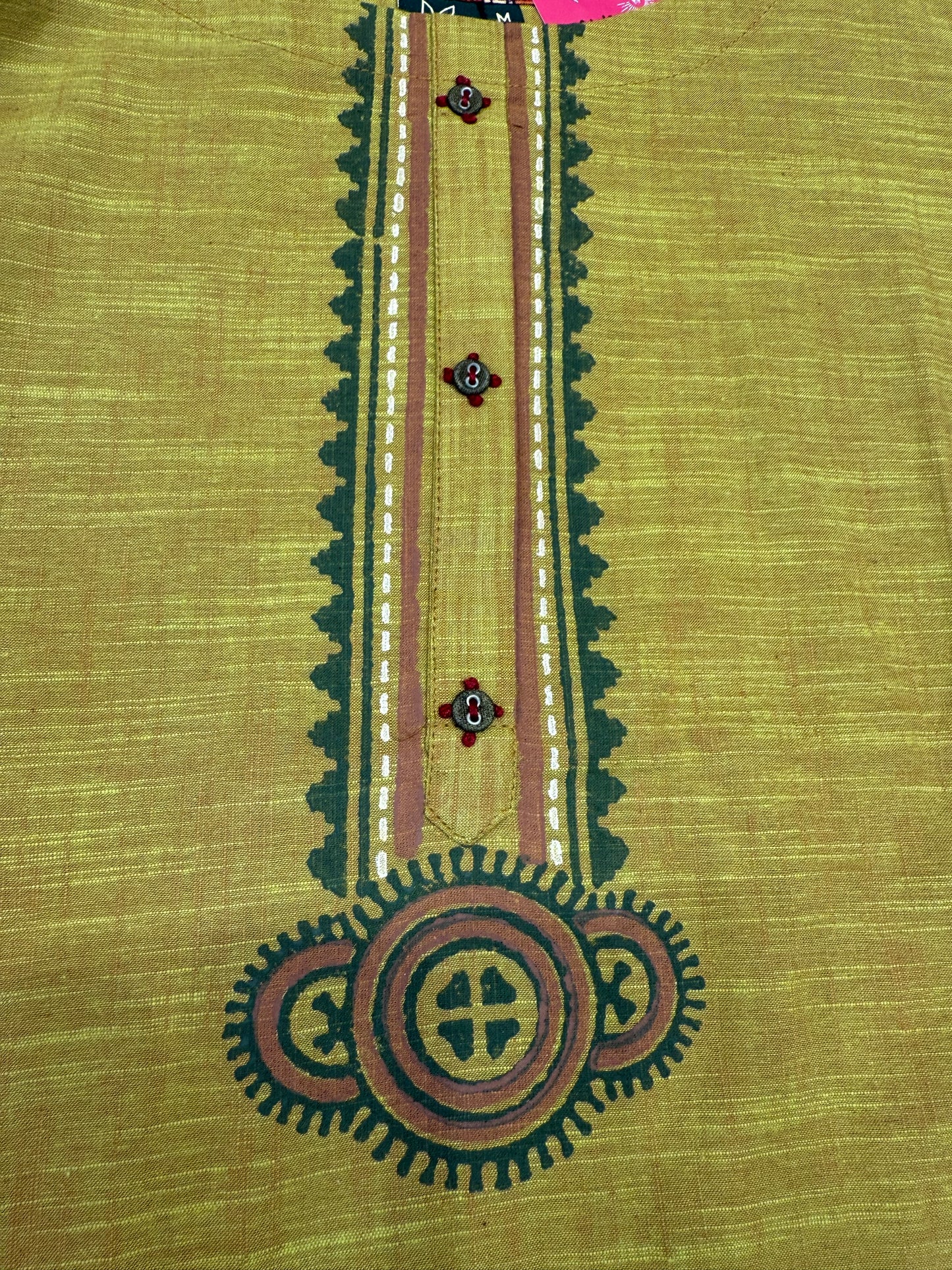 Dual shades Mustard and olive Kurti