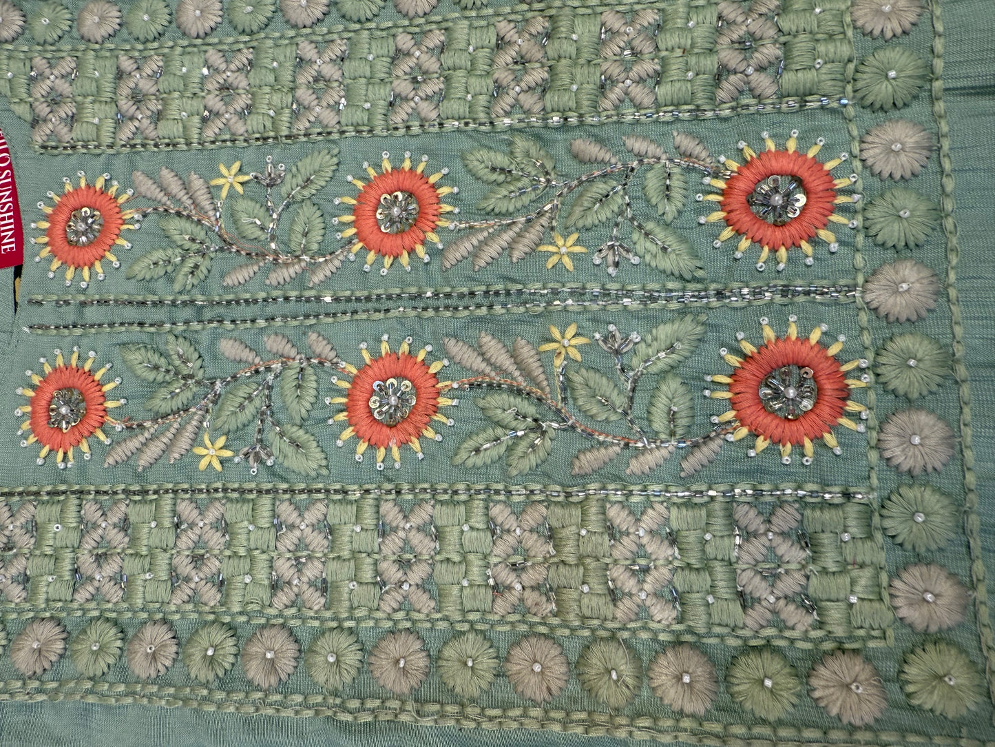 Pista Green Embroidery Kurti With Pant and Dupatta