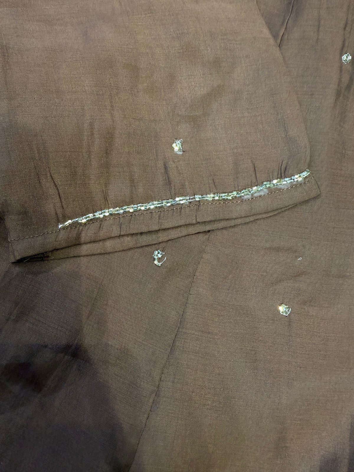 Brown Hand Embroidery Kurti With Pant and Dupatta -HSC1270