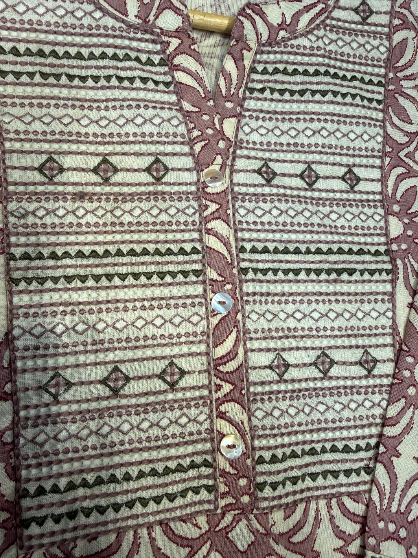 Mauve Pure Cotton Kurti With Pant Co-ords set
