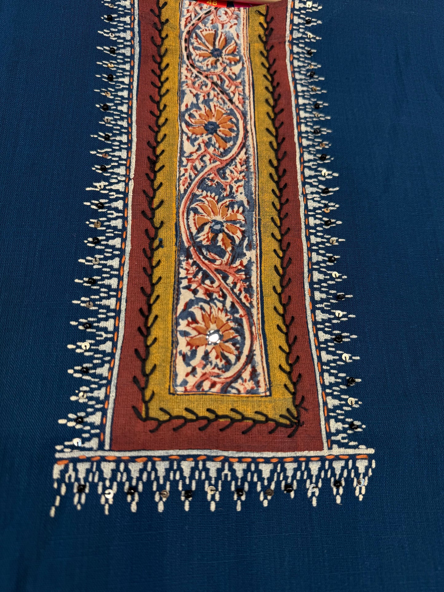 Blue Pure Cotton Kurti