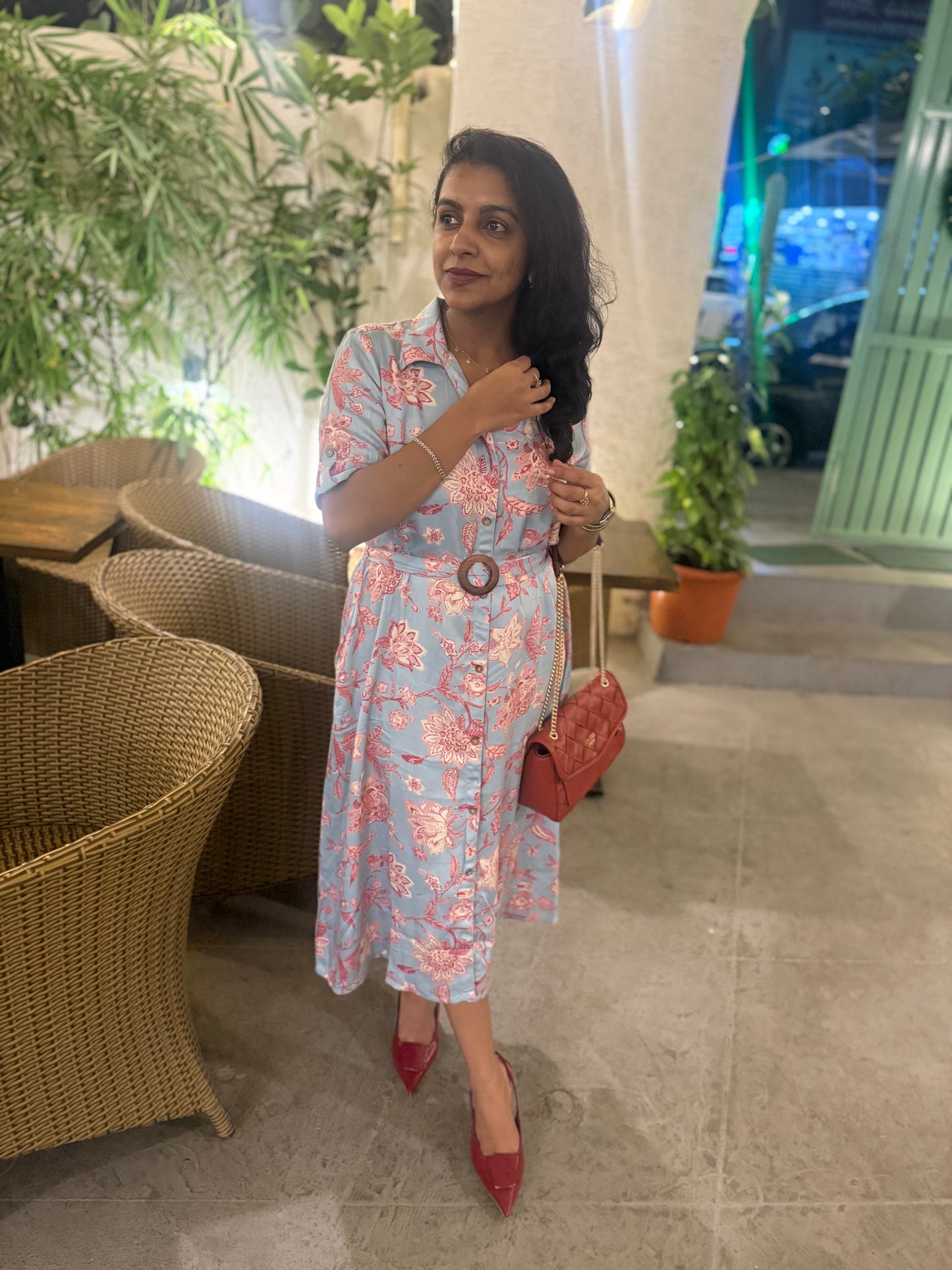Gajji Silk A-line Maxi Dress With Pockets