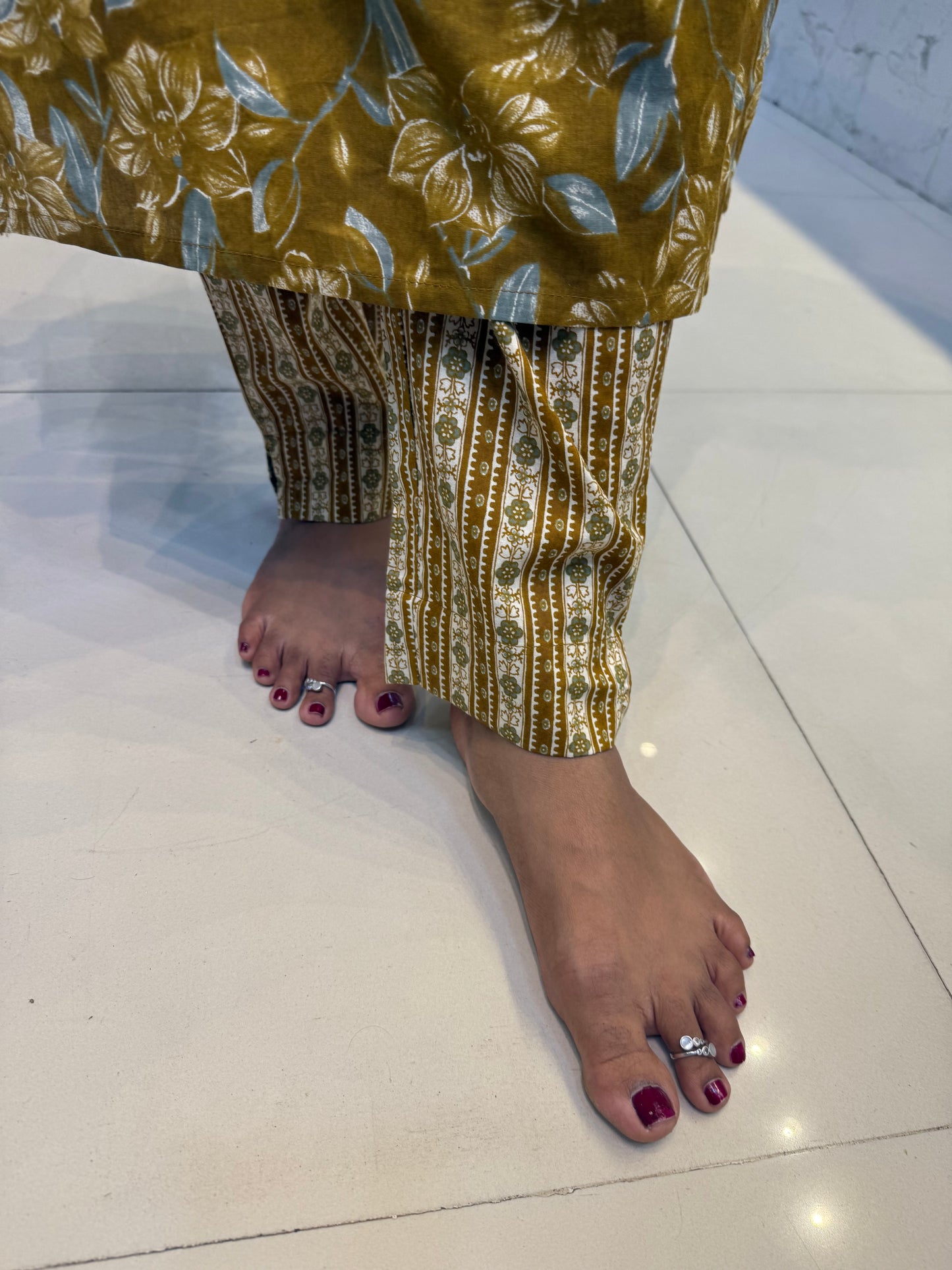 Pure Cotton Square Neck Salwar set