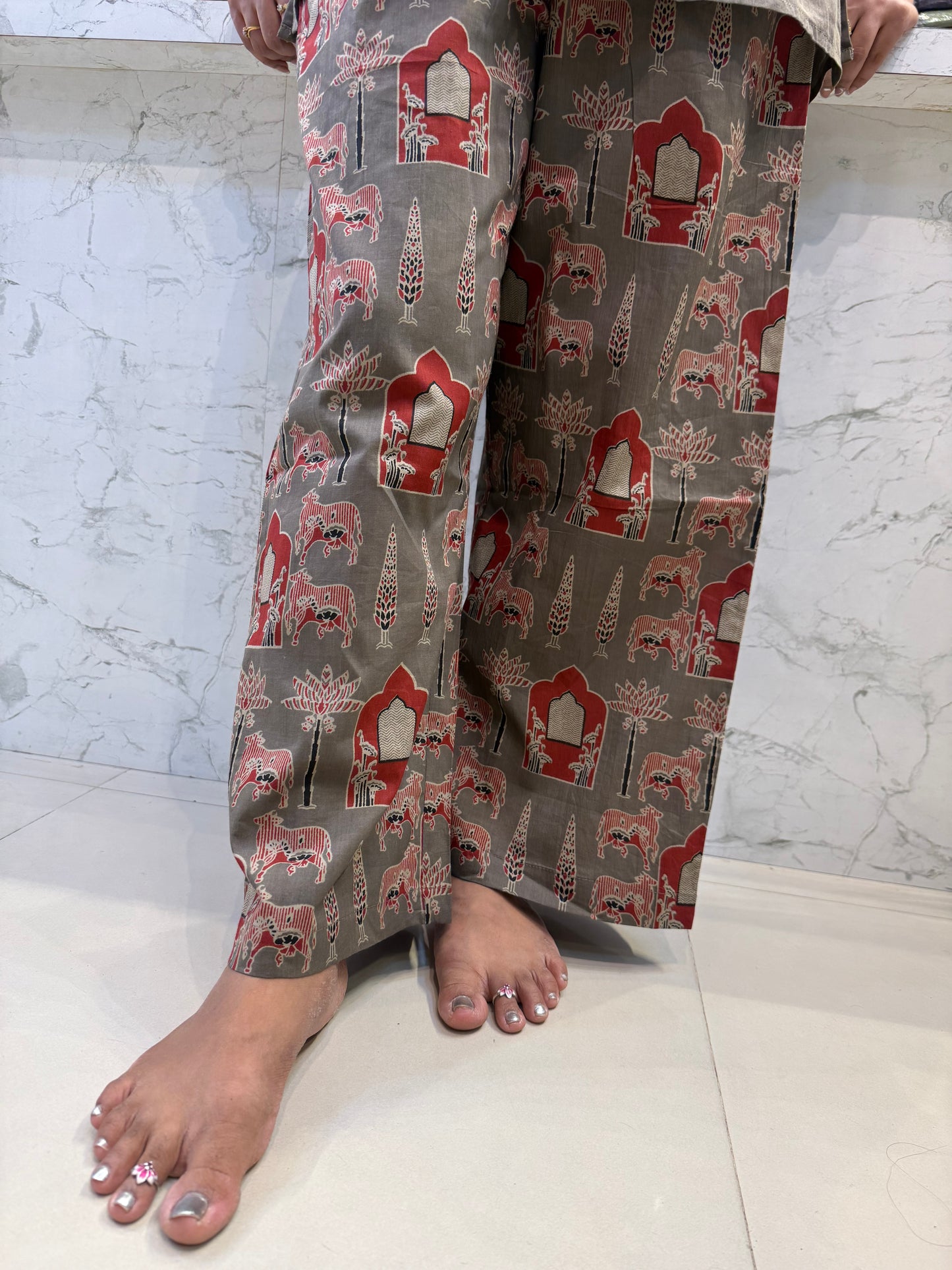 Indowestern Cotton Tribal Prints Co-ords Set-HSC119
