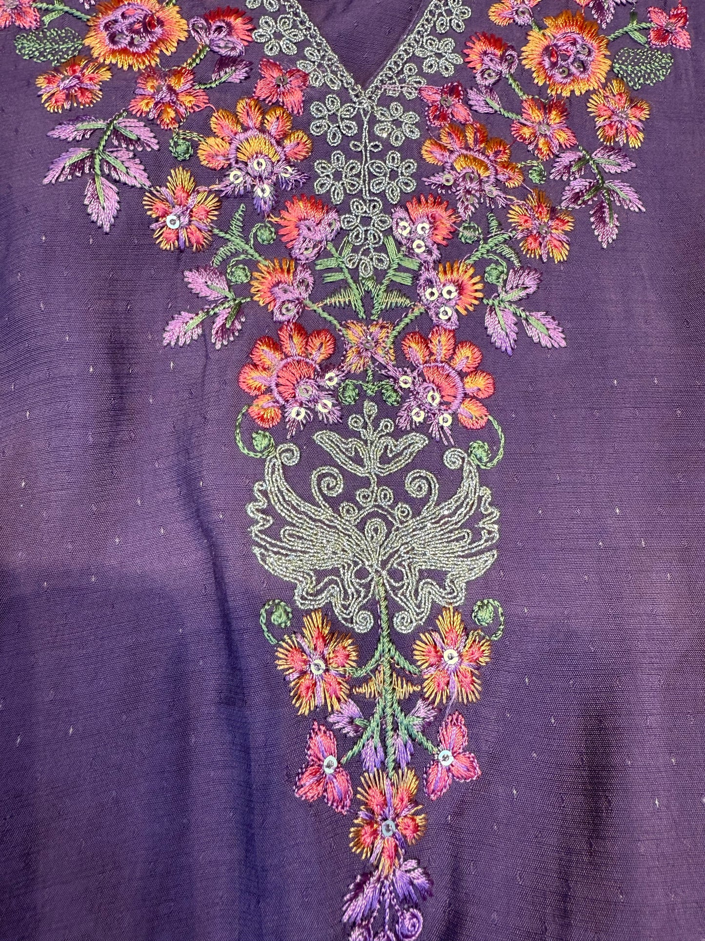 Semi-Party Wear Roman Silk Kurti With Pant and Dupatta