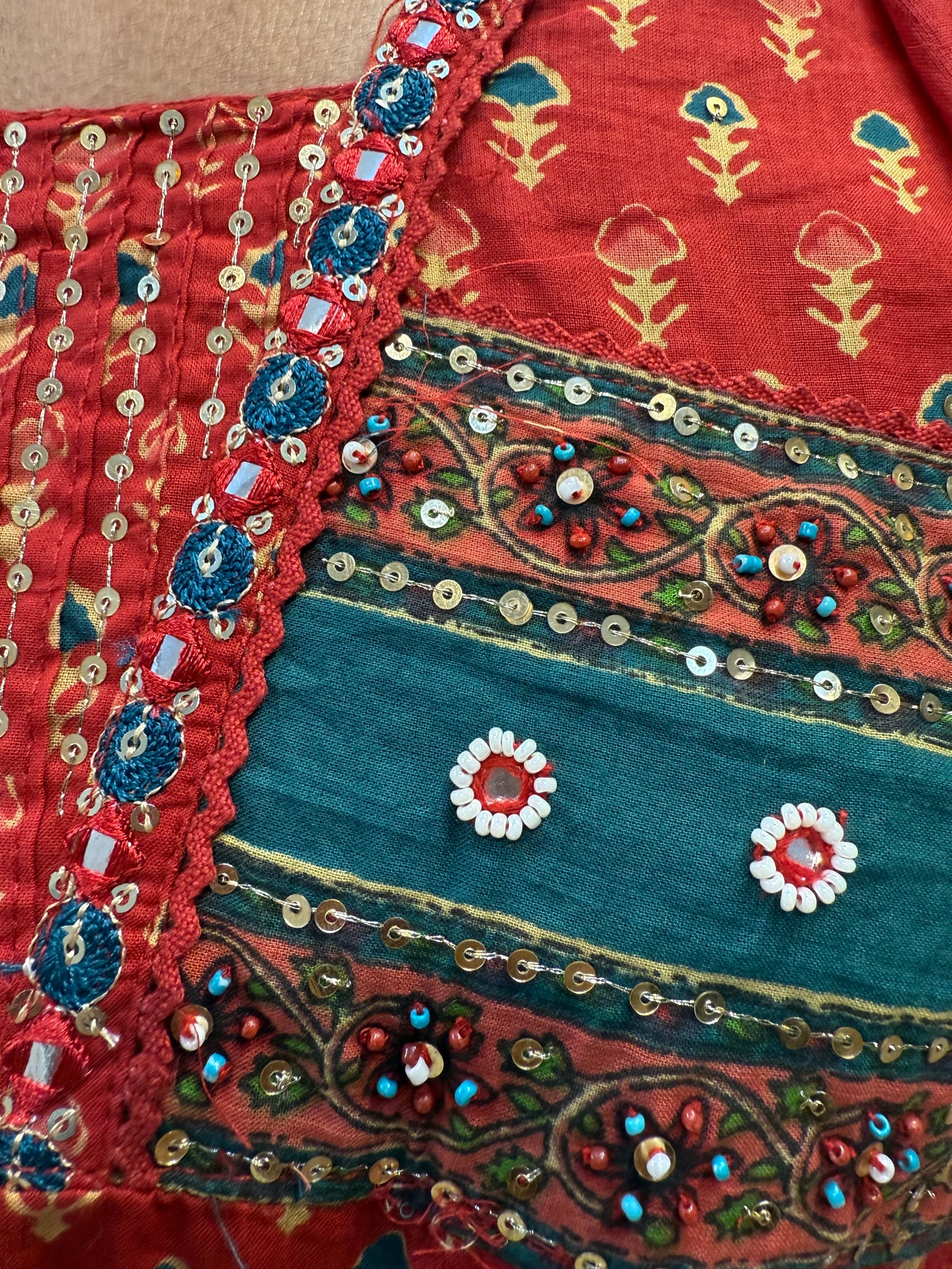 Alia cut Cotton Kurti With pant and Dupatta