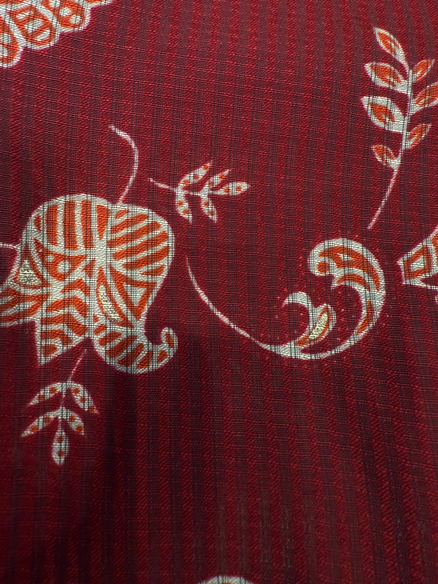 Marron Printed Kurti With Pant and Dupatta-HSC31